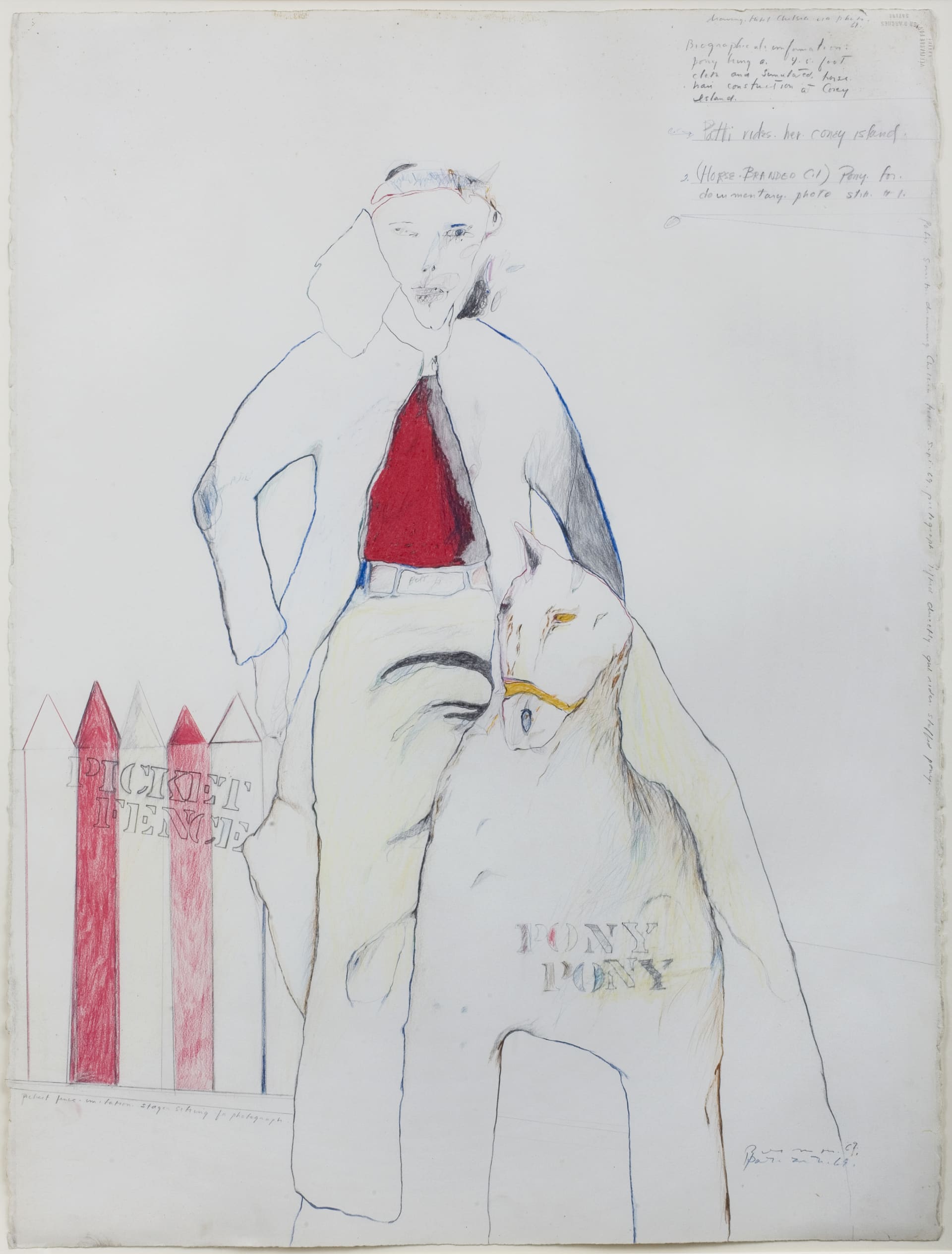A drawing by Patti Smith