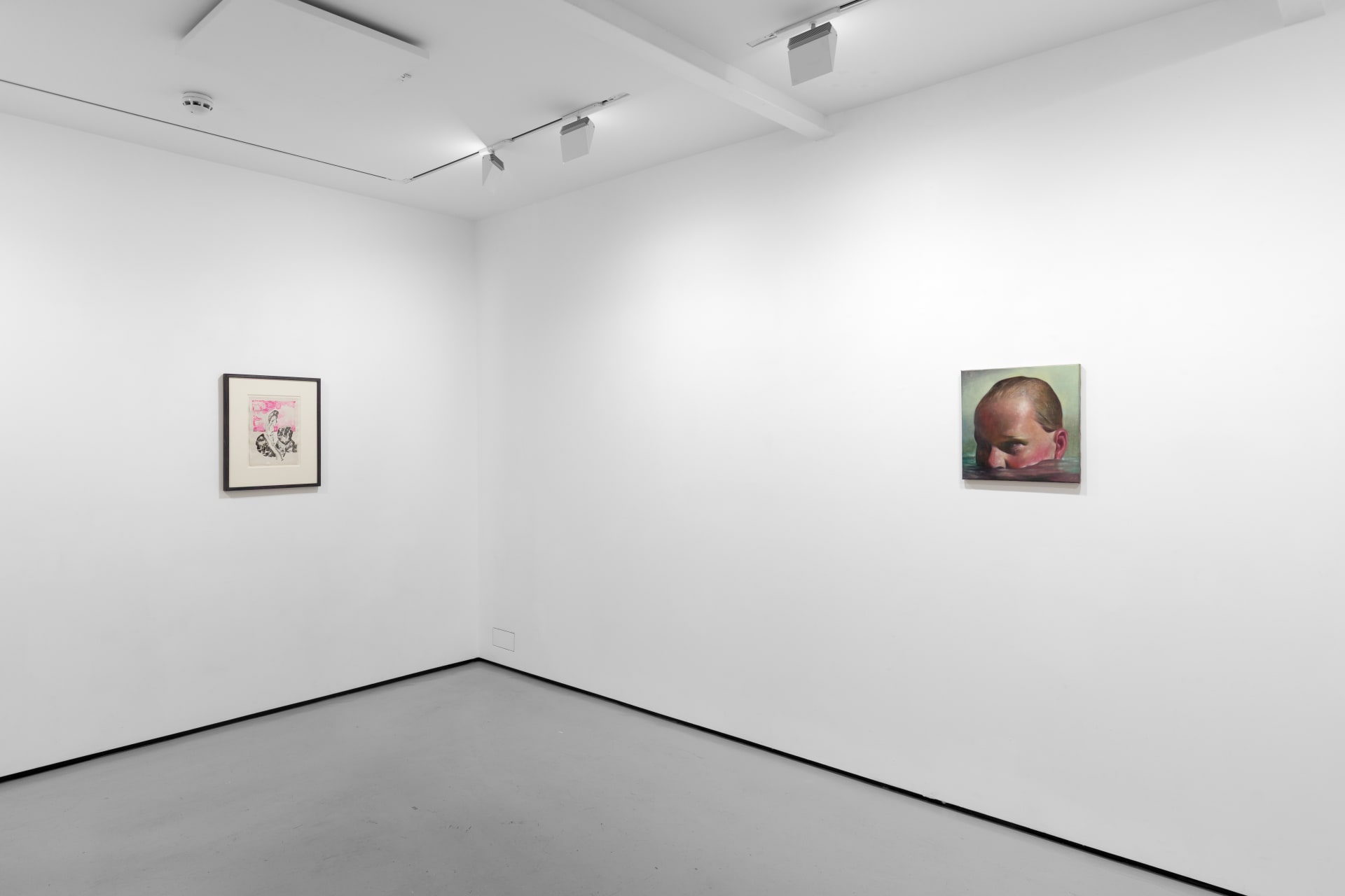 Installation view of Though floating on water at Workplace