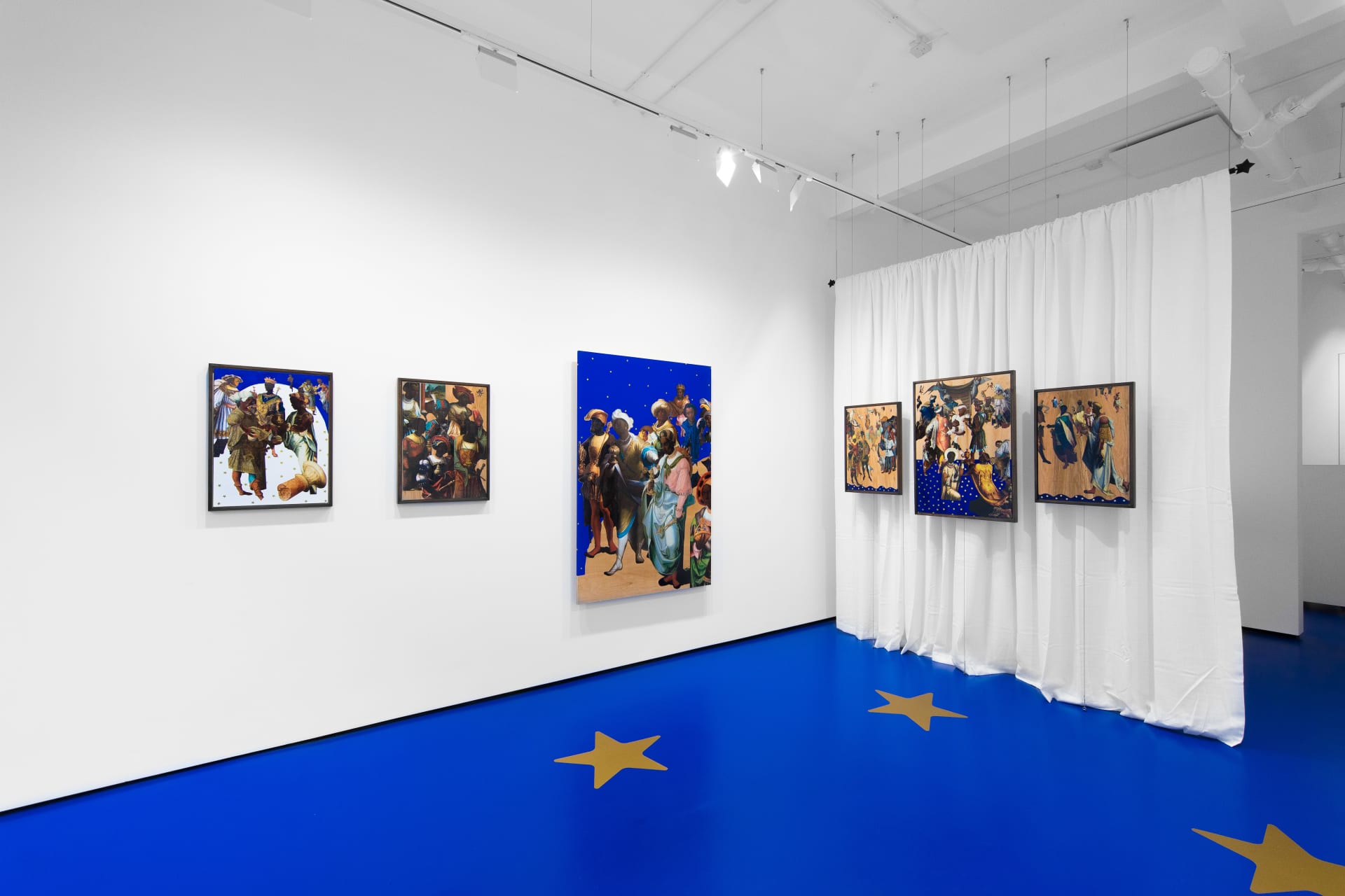 Installation photos of Rosa Johan Uddoh's exhibition 'Star Power' at Workplace | London 