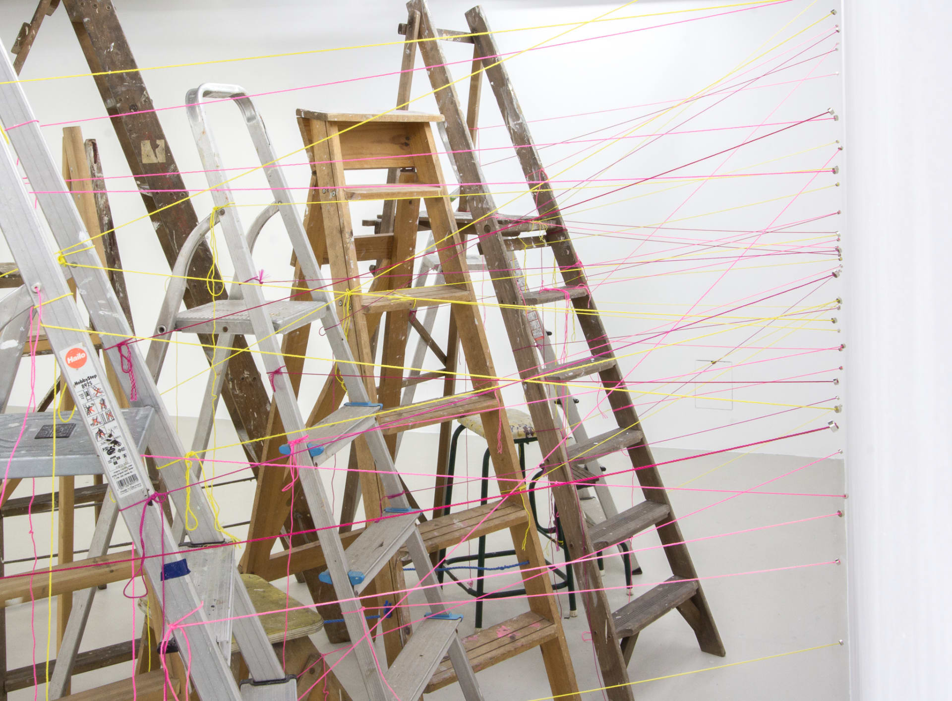 Installation documentation of Jo Coupe: All That Fall / Joseph Beuys: Wirtschaftswert at Workplace | London