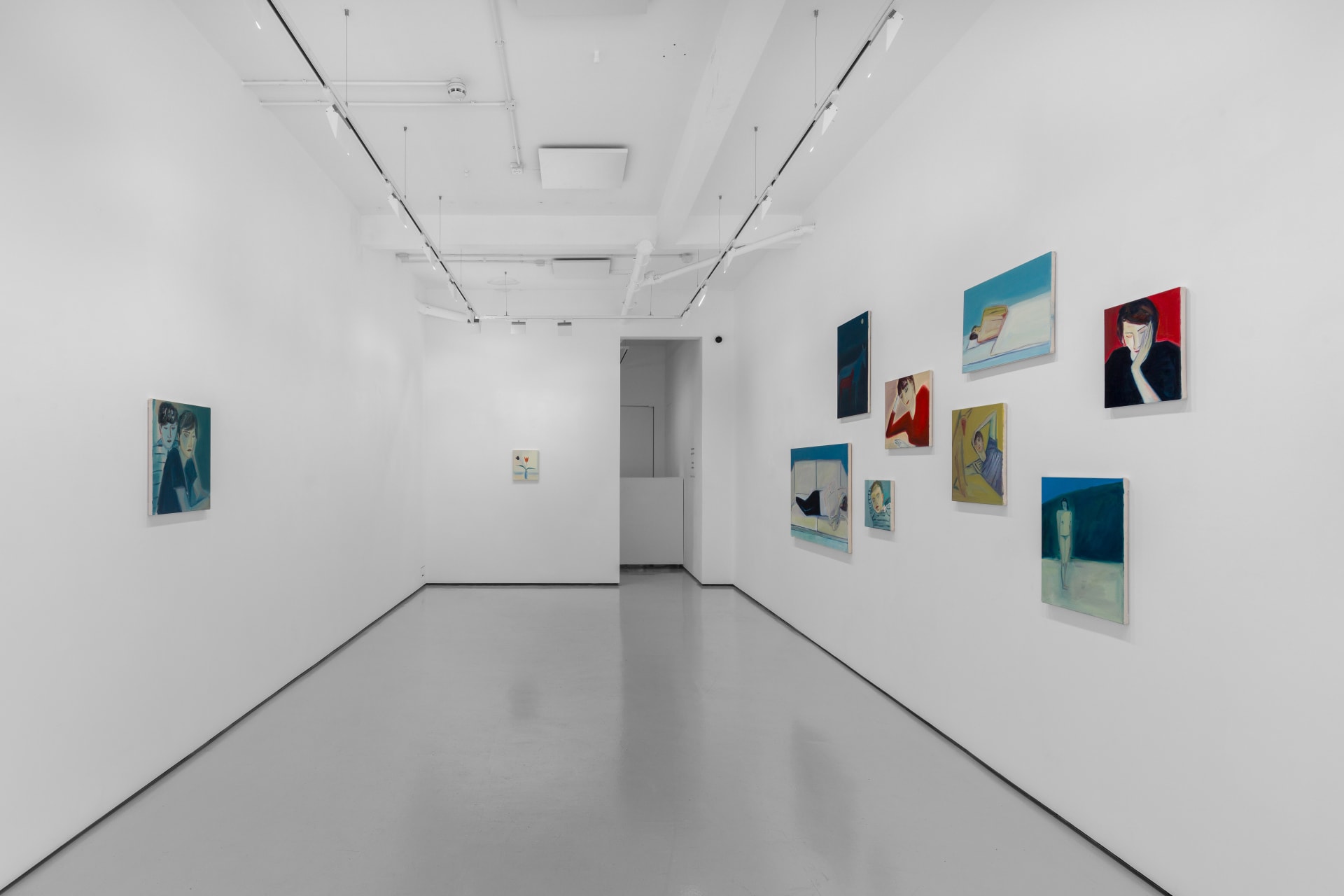 Installation views of Eve Ackroyd's exhibition 'Upon A Tide' at Workplace London