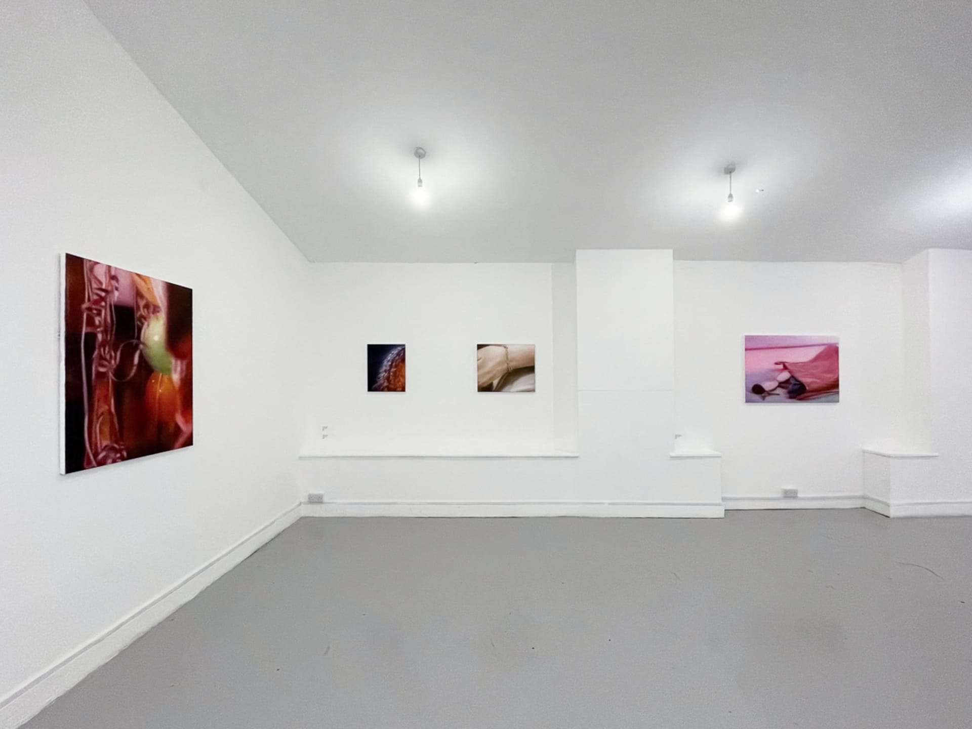 Installation images of Rachel Lancaster's exhibition at Elysium Gallery, Swansea