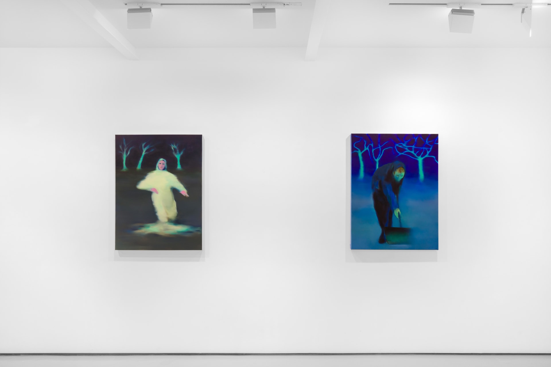Installation views of Cathleen Clarke's solo exhibition 'A New Path' at Workplace London