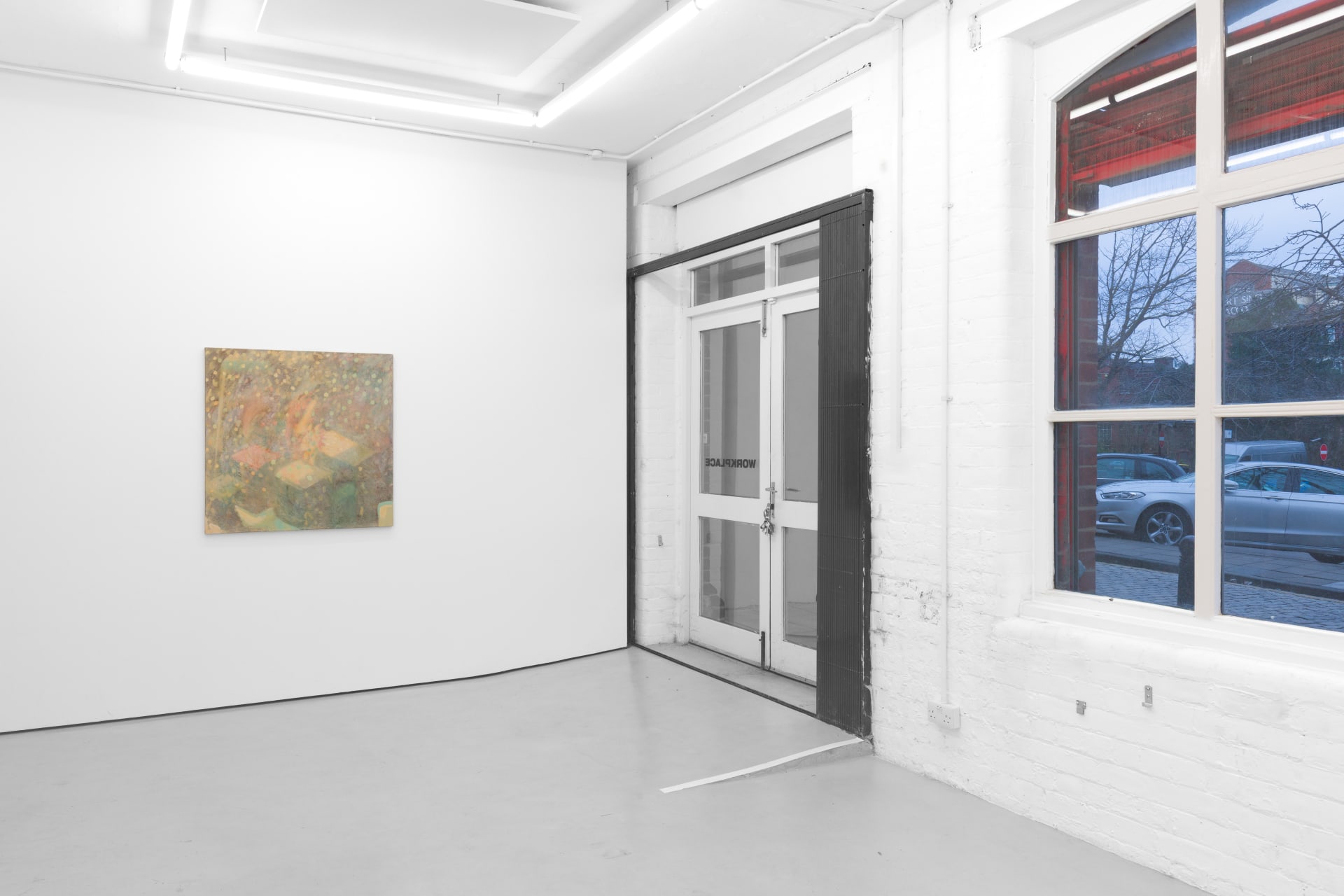 Installation shots of Double Persephone - a group exhibition of works by Celia Hempton, Laura Lancaster, Lucy Stein and Phoebe Unwin at Workplace | Newcastle