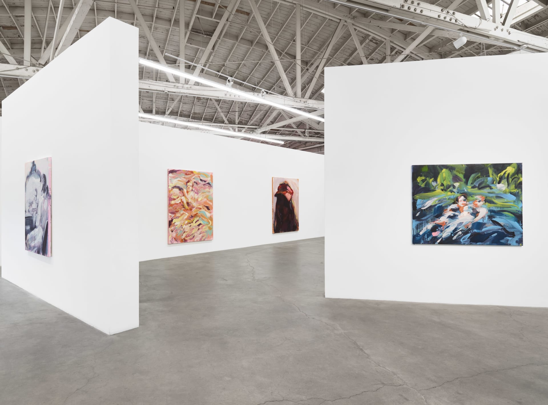 Installation images of Laura Lancaster's solo exhibition at Night Gallery, Los Angeles