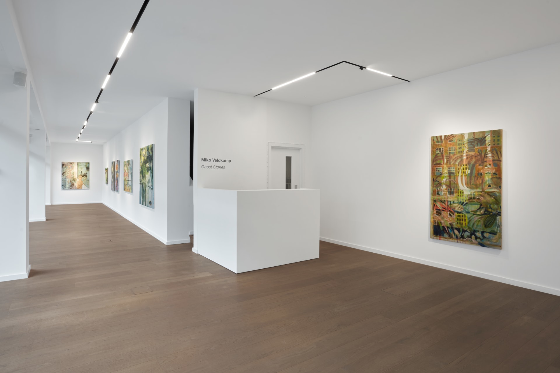 Installation shots of Miko Veldkamp's exhibition 'Ghost Stories' at Workplace in London