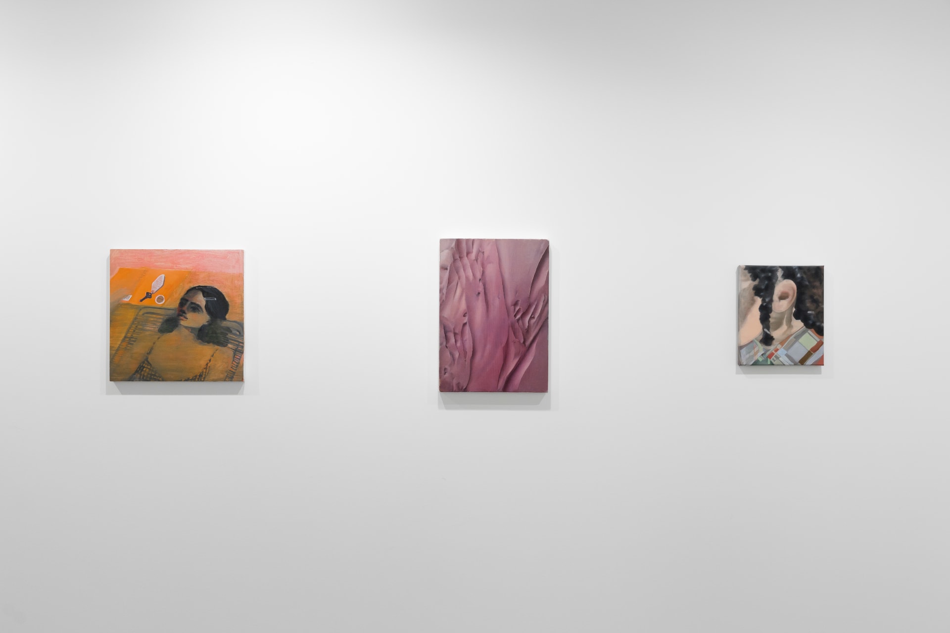 Installation views of 'Kaleidoscope' the inaugural group exhibition at Workplace in 50 Mortimer Street, Fitzrovia, London.