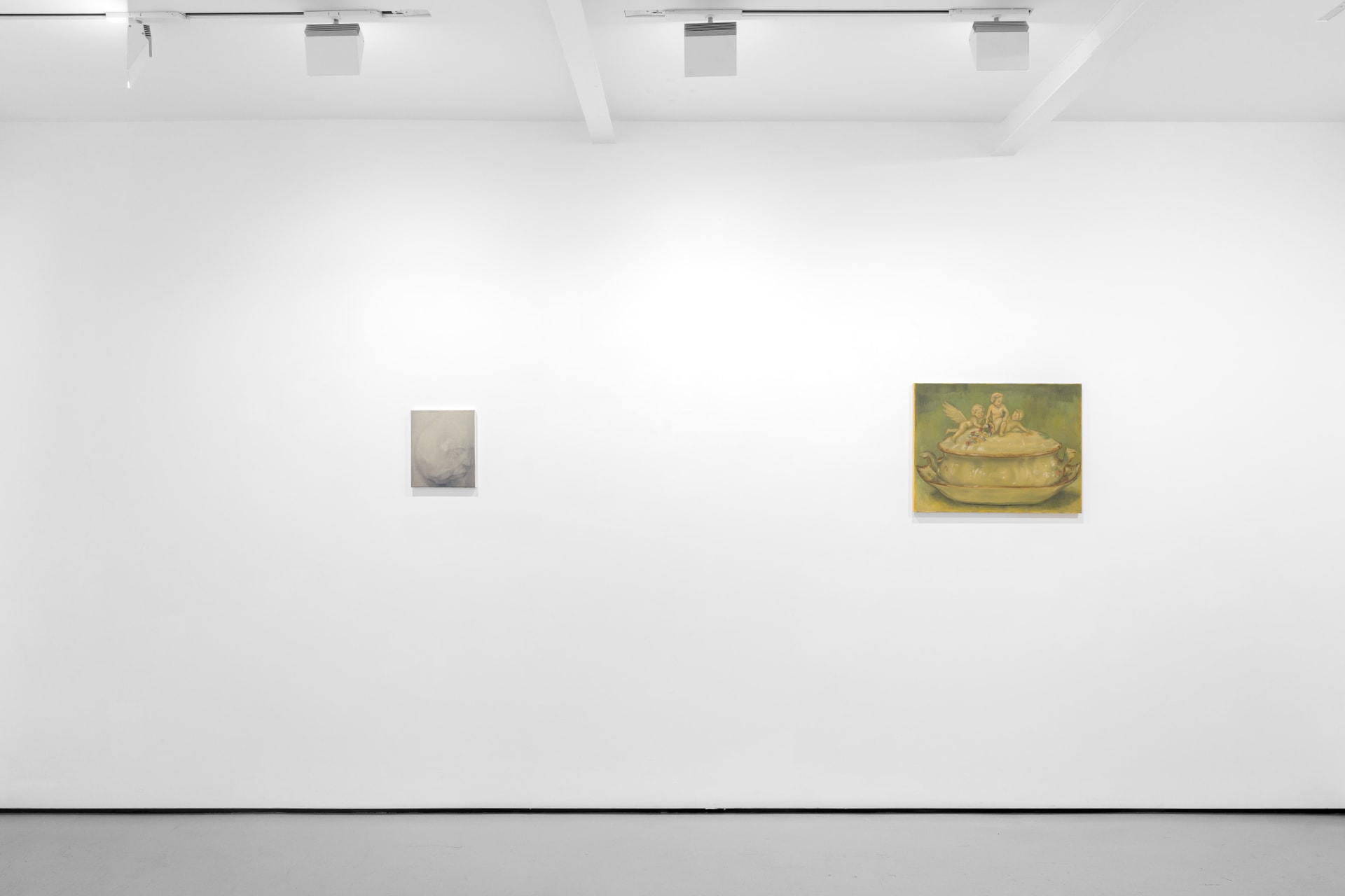 Installation view of the group exhibition Cold Enough for Snow