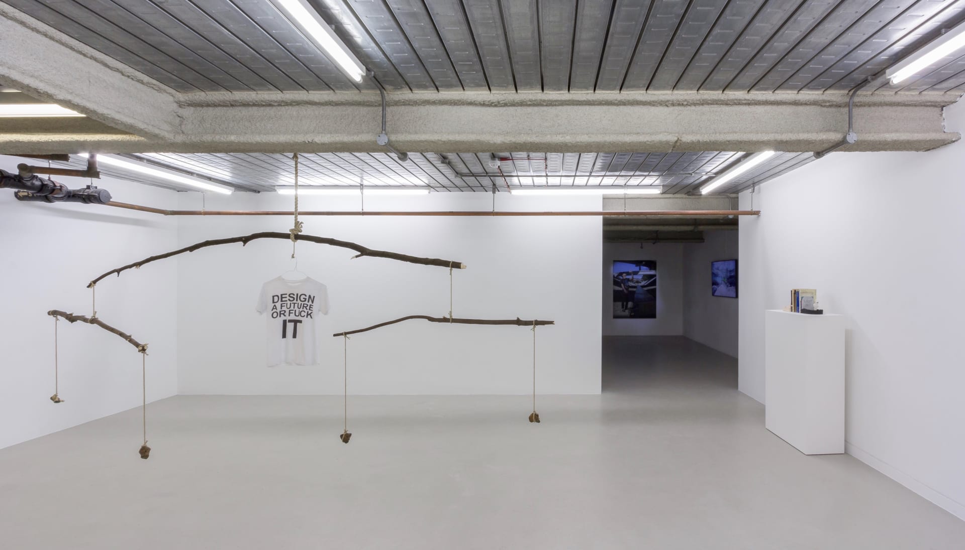 Installation documentation of Joel Kyack's exhibition "Hold On Tightly / Let Go Lightly" at Workplace | London