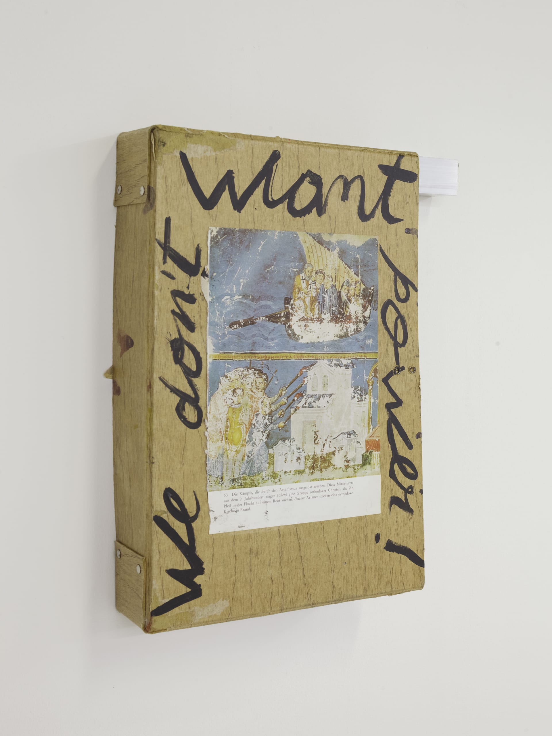 installation shots of Hugo Canoilas' exhibition at Workplace London