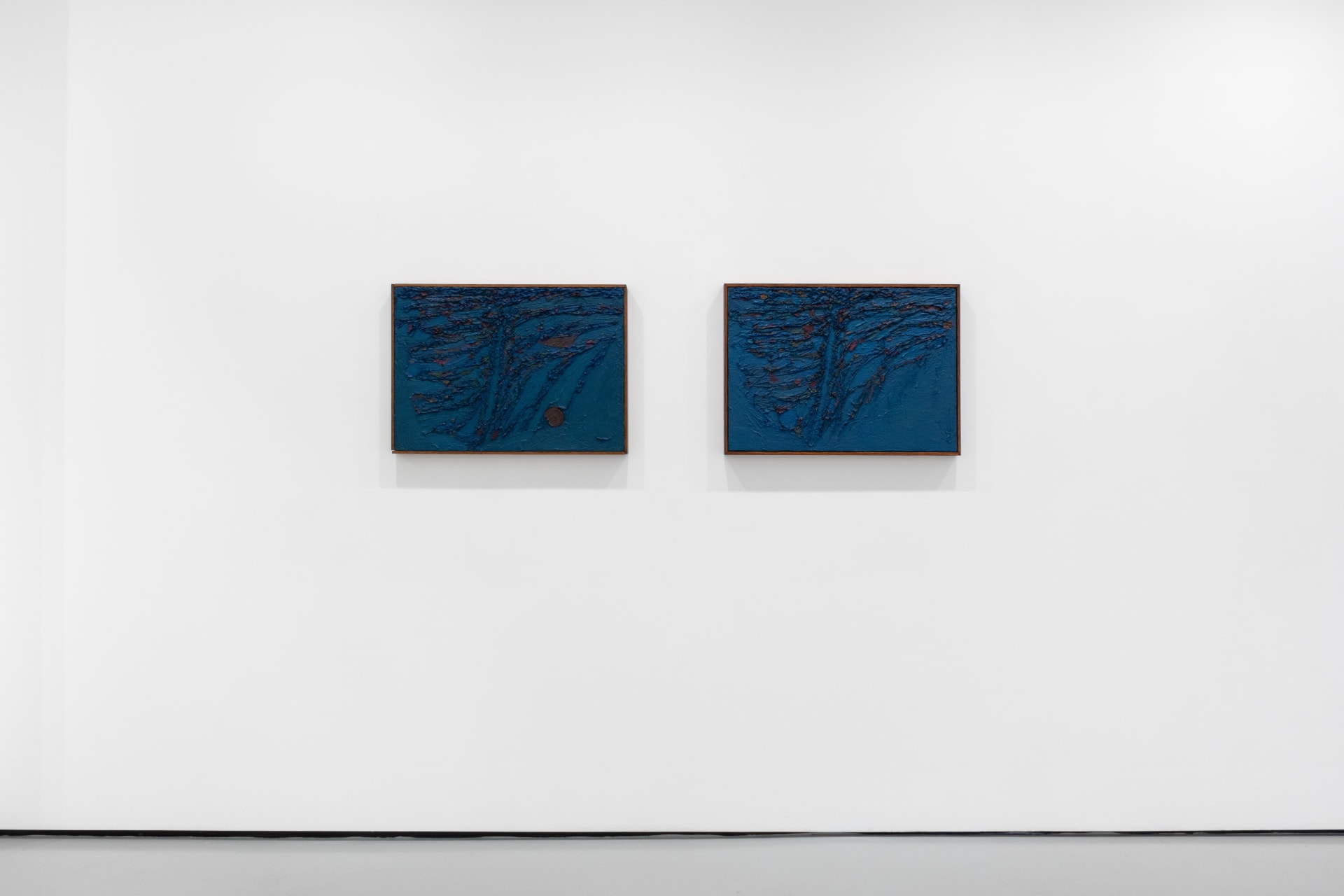 Installation photographs of James Collins exhibition 'Ground' at Workplace | London
