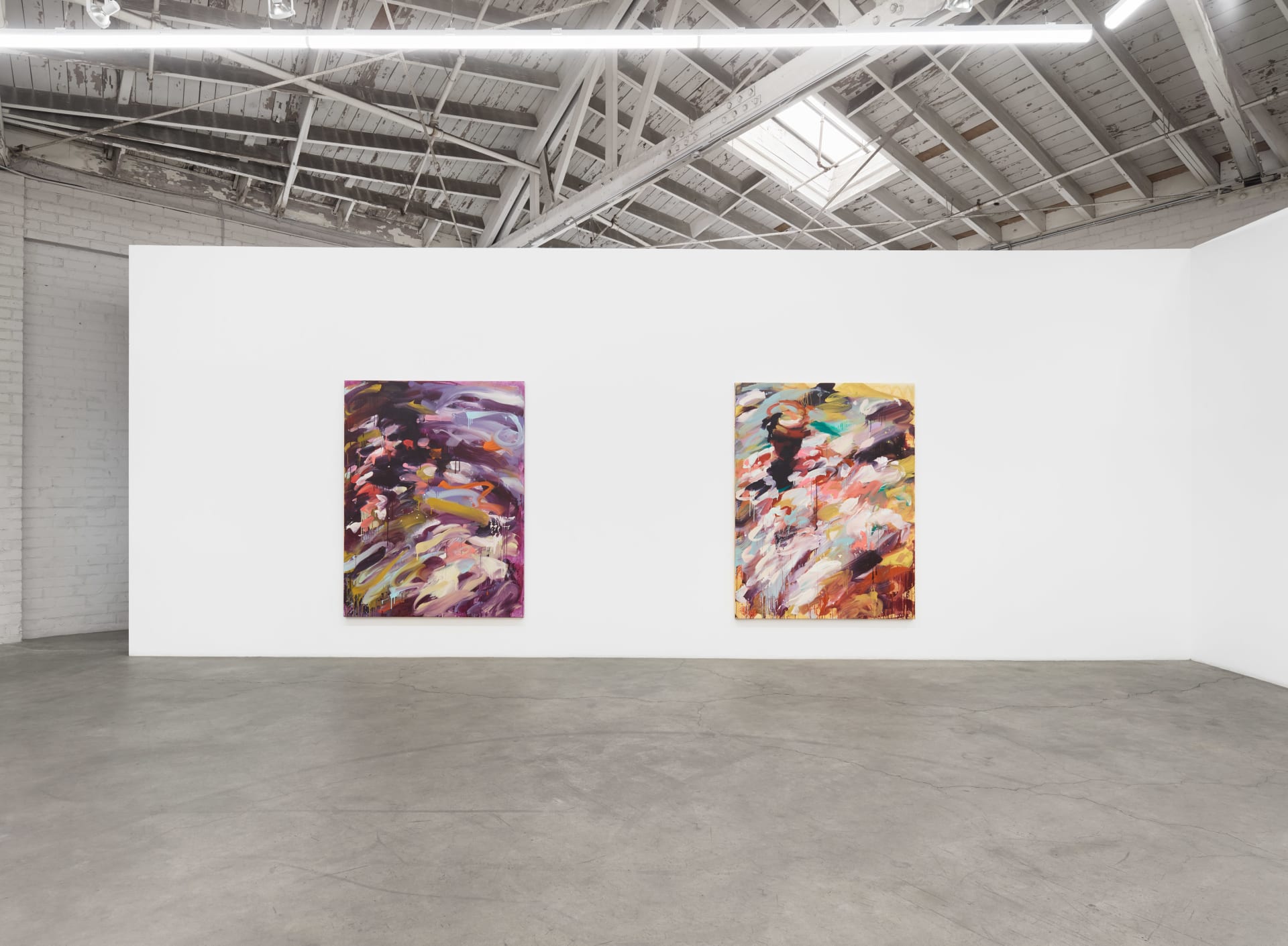 Installation images of Laura Lancaster's solo exhibition at Night Gallery, Los Angeles
