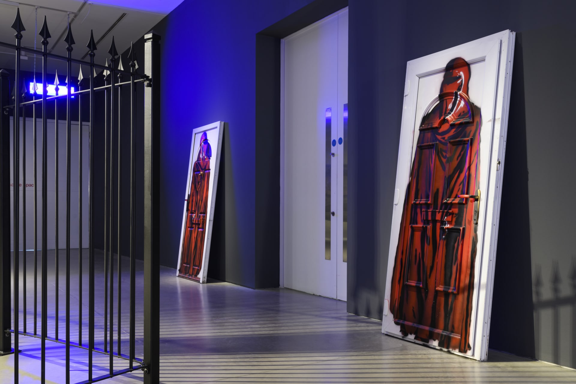 Installation view of Simeon Barlclay's exhibition Farewell Sweet Innocence at John Hansard Gallery Southampton 