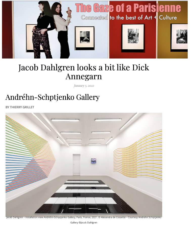 The Gaze of a Parisienne article about Jacob Dahlgren