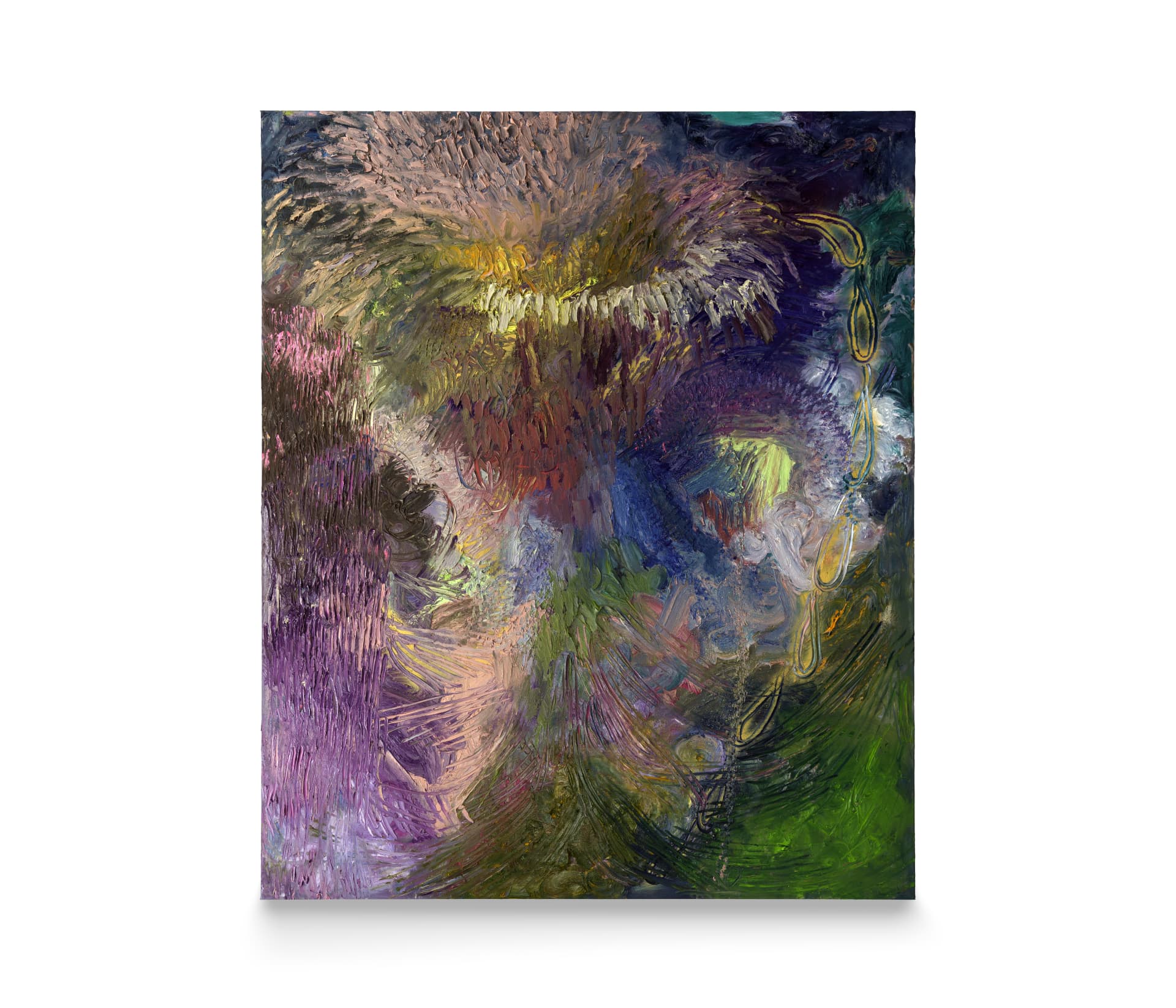 A large impasto expressionistic painting by James Cabaniuk 