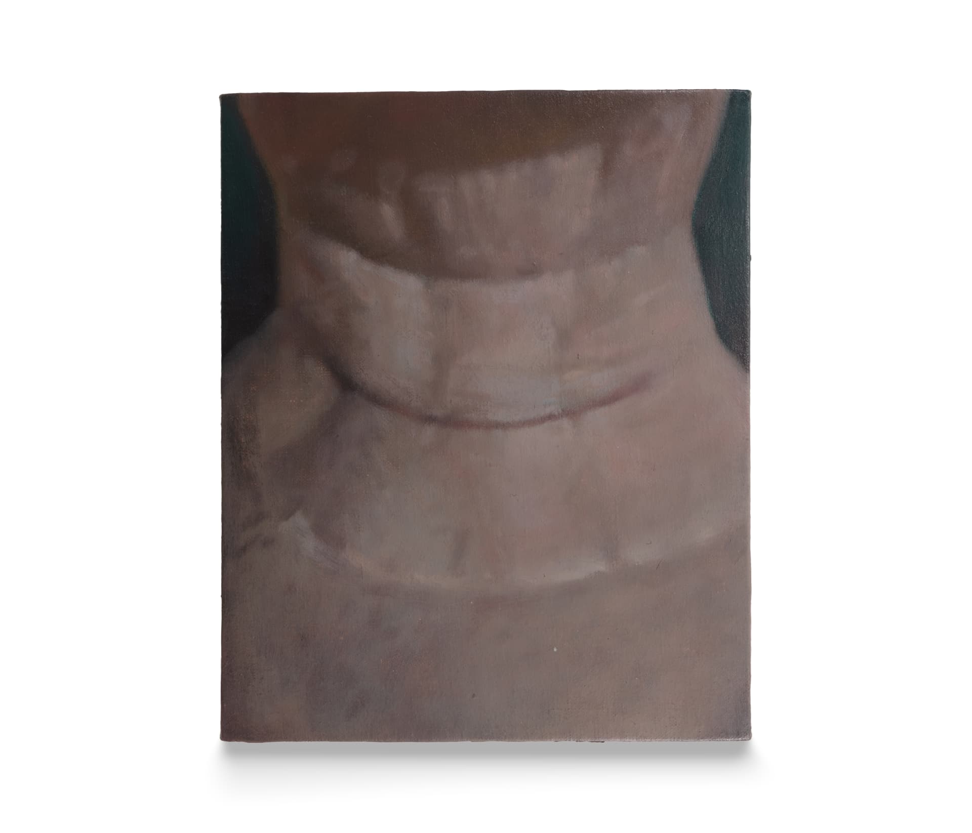 a painting of a close up of a scar on a neck by Pei Wang