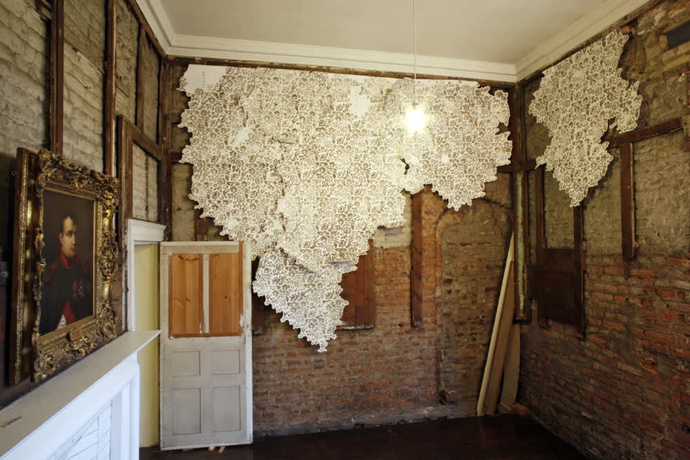 Catherine Bertola, Layer/s, lost without trace (detail), 2009