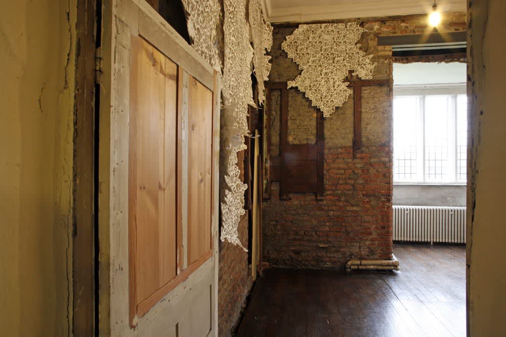 Catherine Bertola, Layer/s, lost without trace (detail), 2009