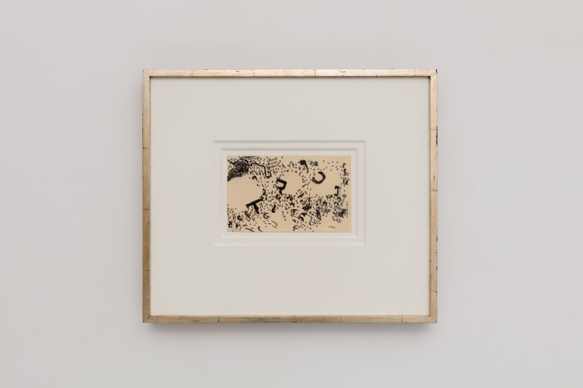 A typewriter work by Dom Sylvester Houédard