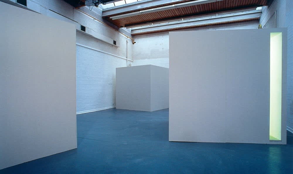 Miles Thurlow, Three White Cubes, 2000
