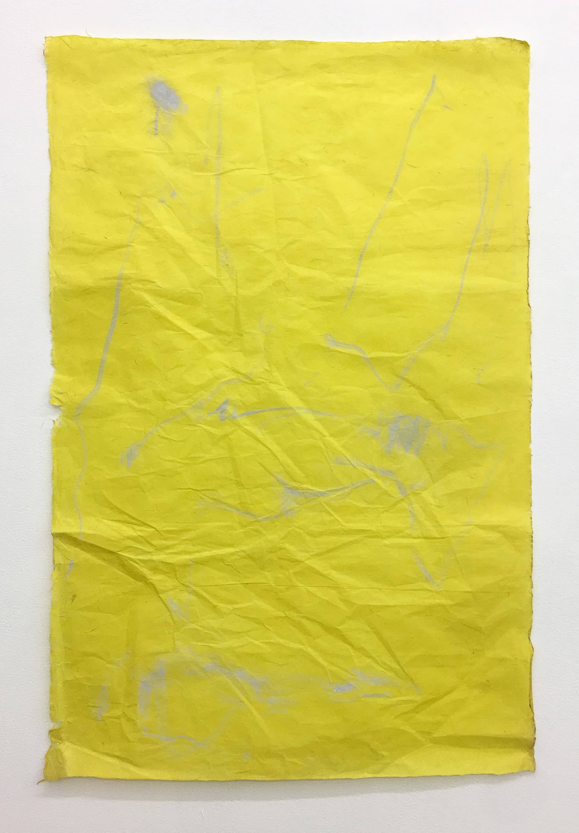 Nicola Singh, out of a set of materials within her reach (Yellow #1), 2018