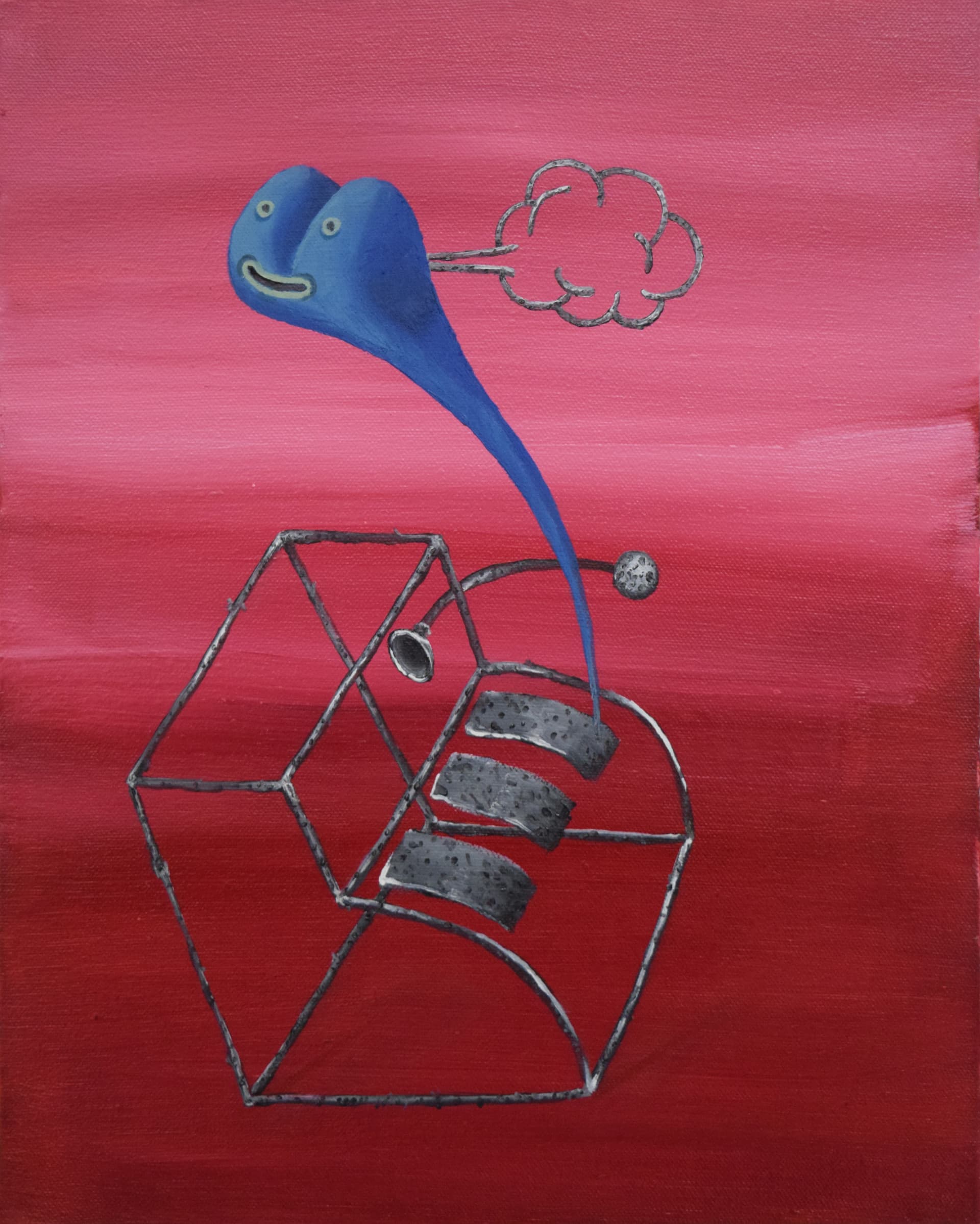 Parham Ghalamdar, Satisfactory red Diamond Shape, 2019