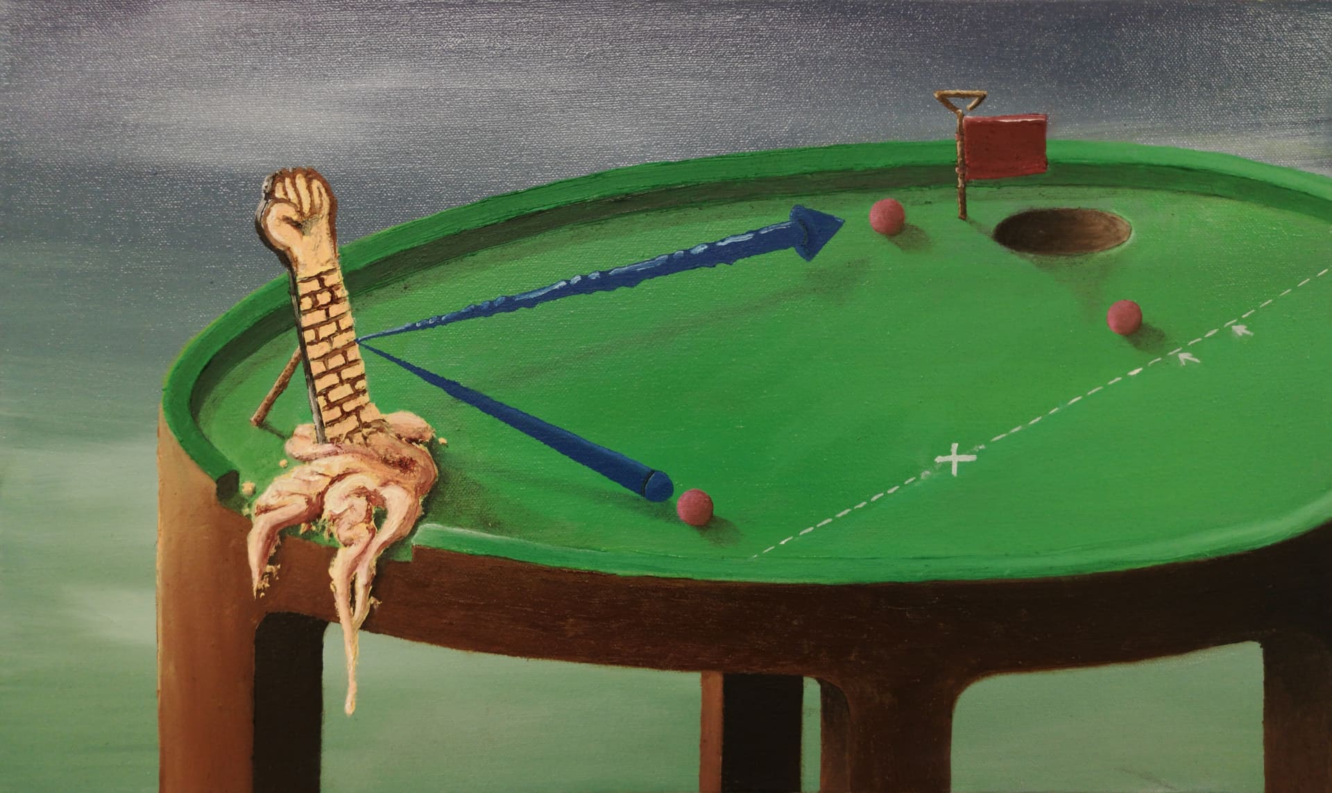 Parham Ghalamdar, The fist from every Communist poster, 2019