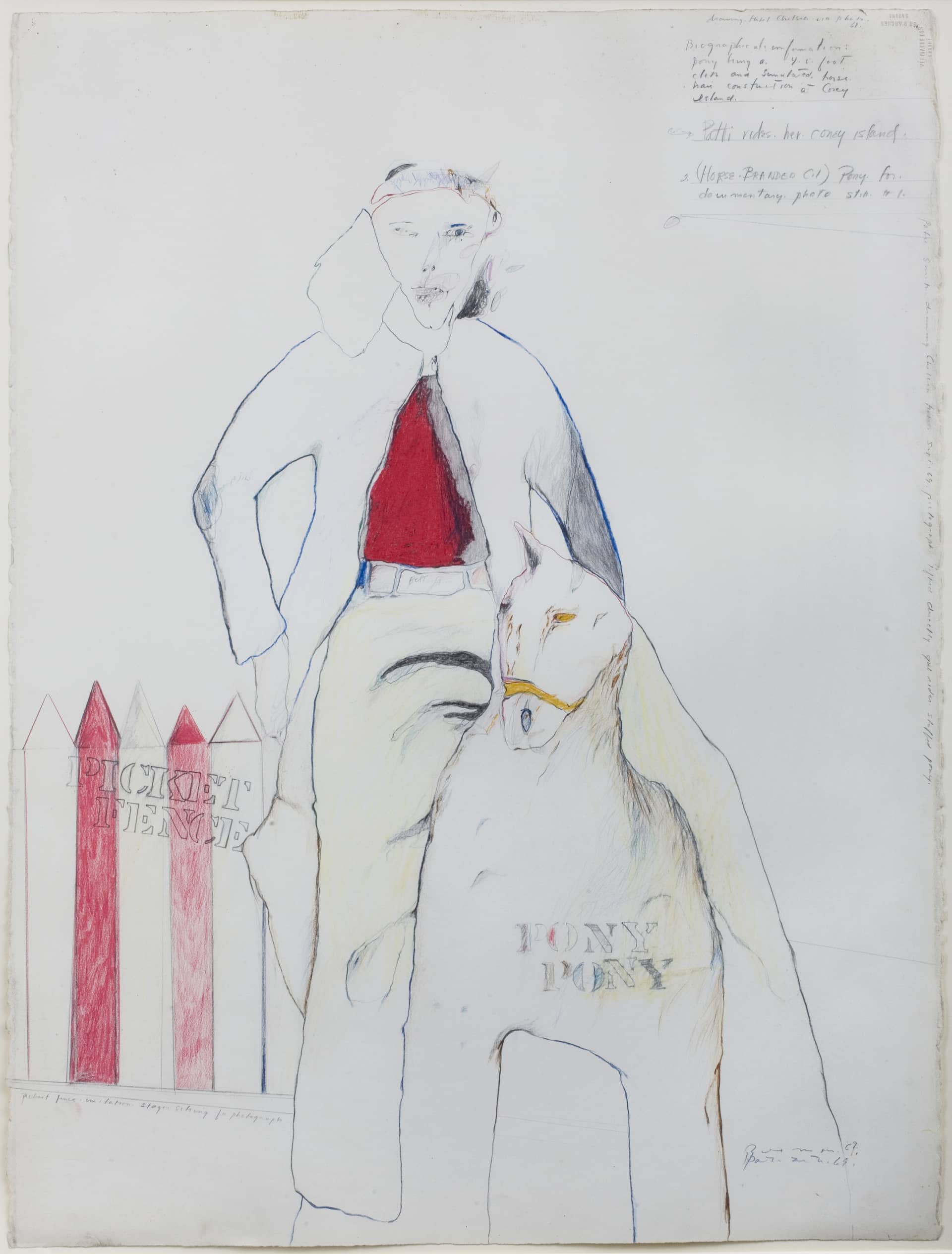 A drawing by Patti Smith