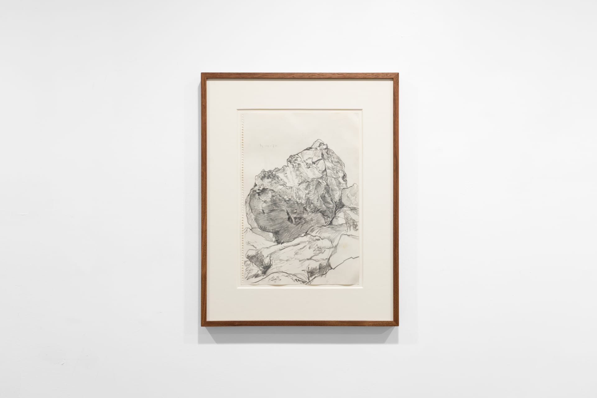 A framed drawing by Paul Thek