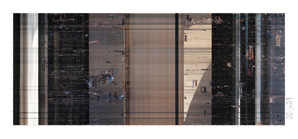 Wolfgang Weileder, Sydney Opera House, Bennelong Point Sydney. Slice 1202  (Hundreds of dancers on the steps of the Opera House flash mob to a soundtrack of Dannii & Kylie Minogue's greatest hits), 2010