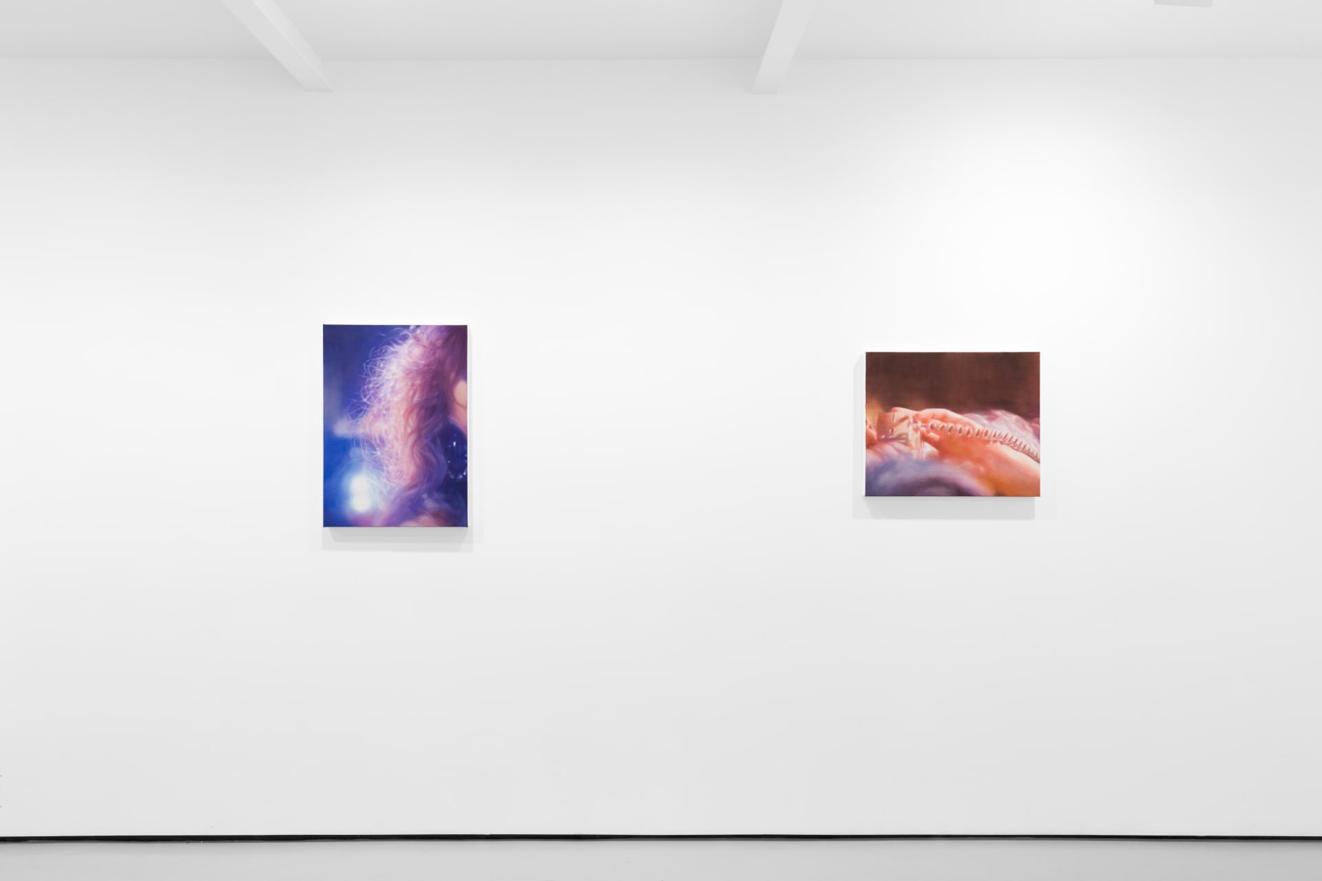 Installation views of Rachel Lancaster's exhibition 'Notes Lie Long' at Workplace in London