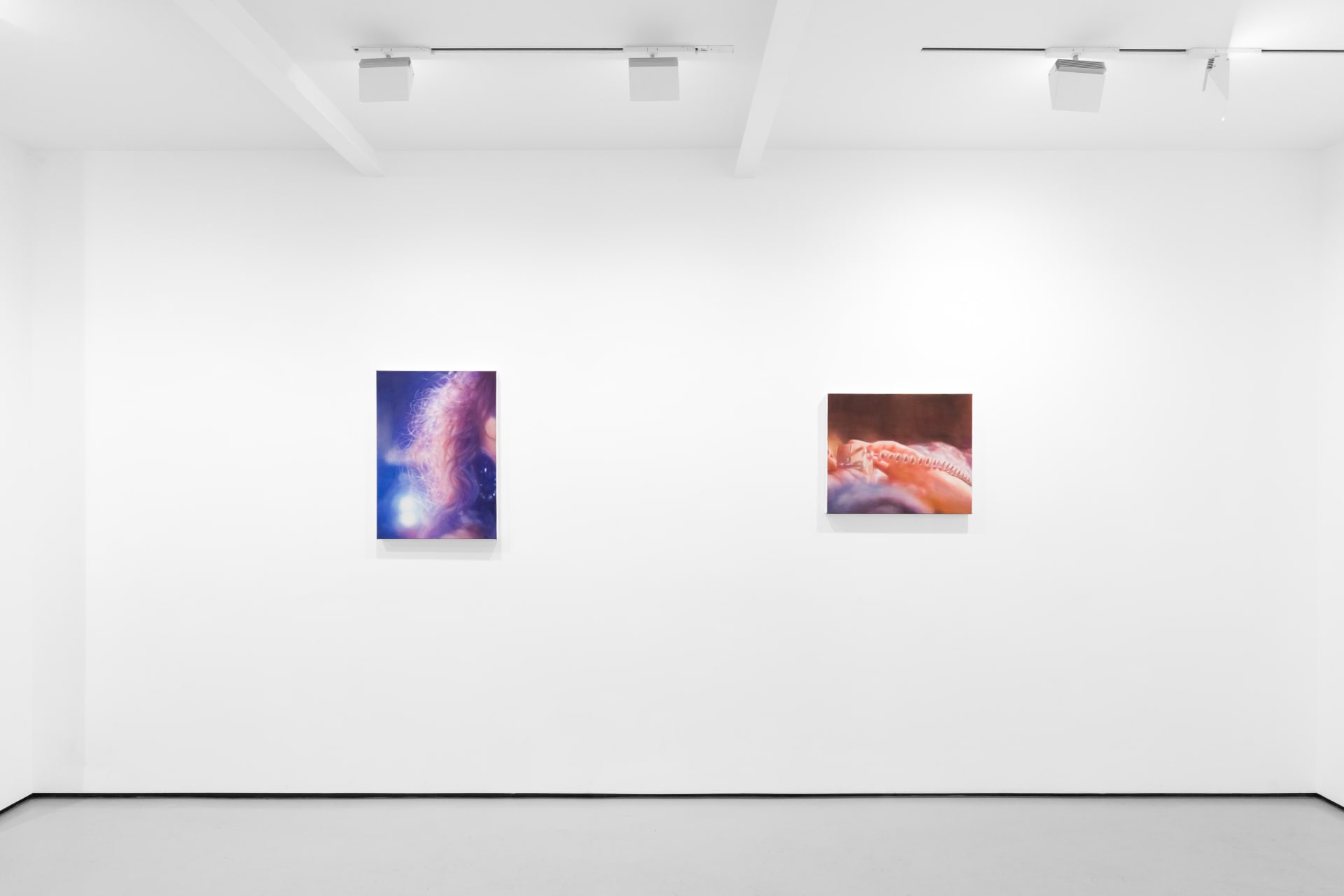 Installation views of Rachel Lancaster's exhibition 'Notes Lie Long' at Workplace in London