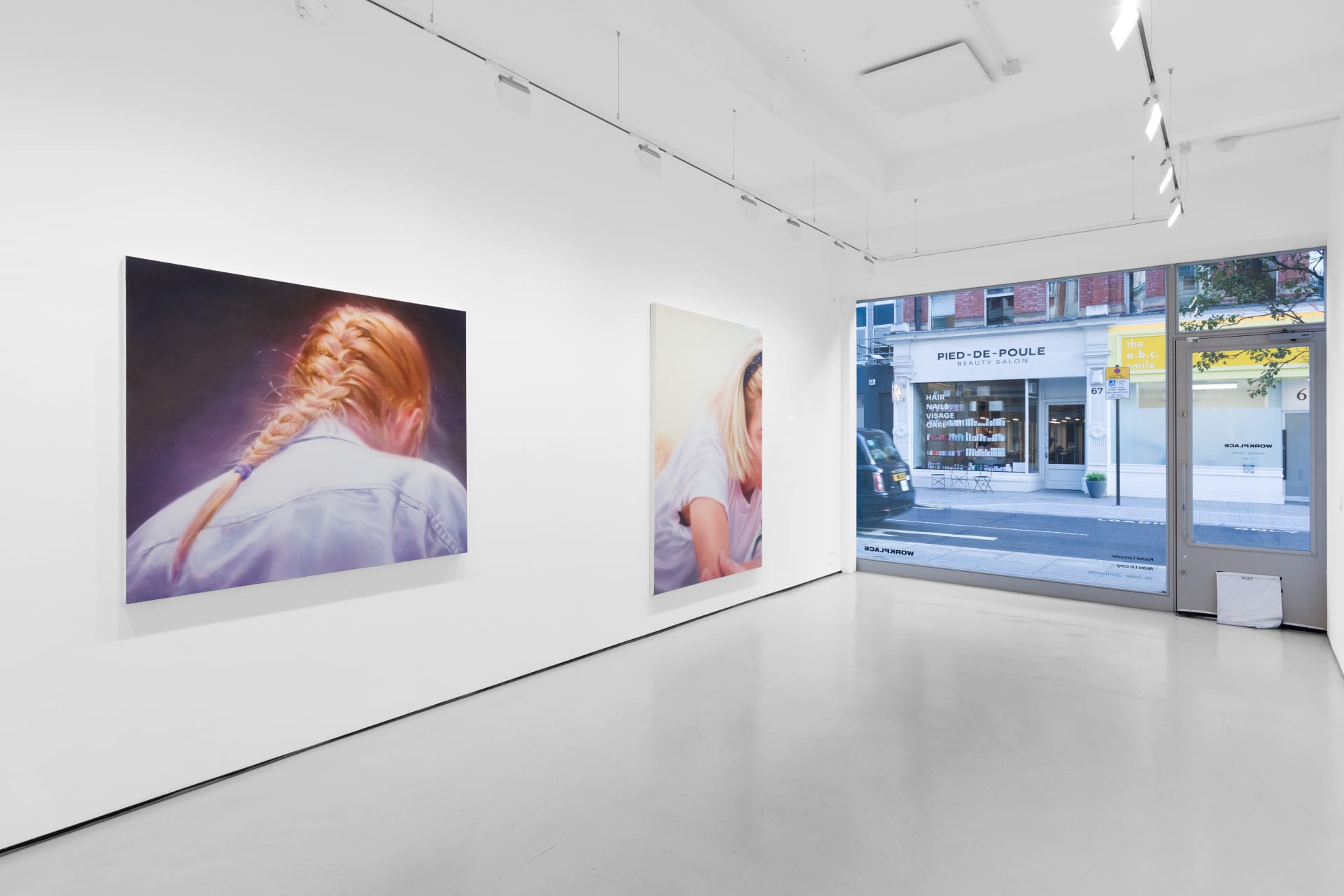 Installation views of Rachel Lancaster's exhibition 'Notes Lie Long' at Workplace in London