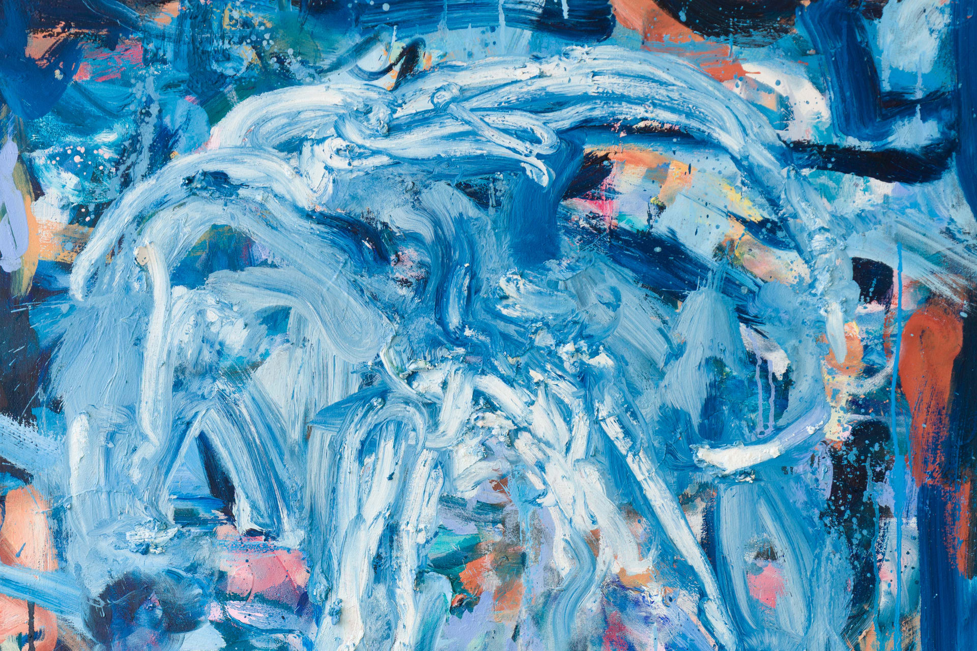 An abstract painting by Isabella Amram