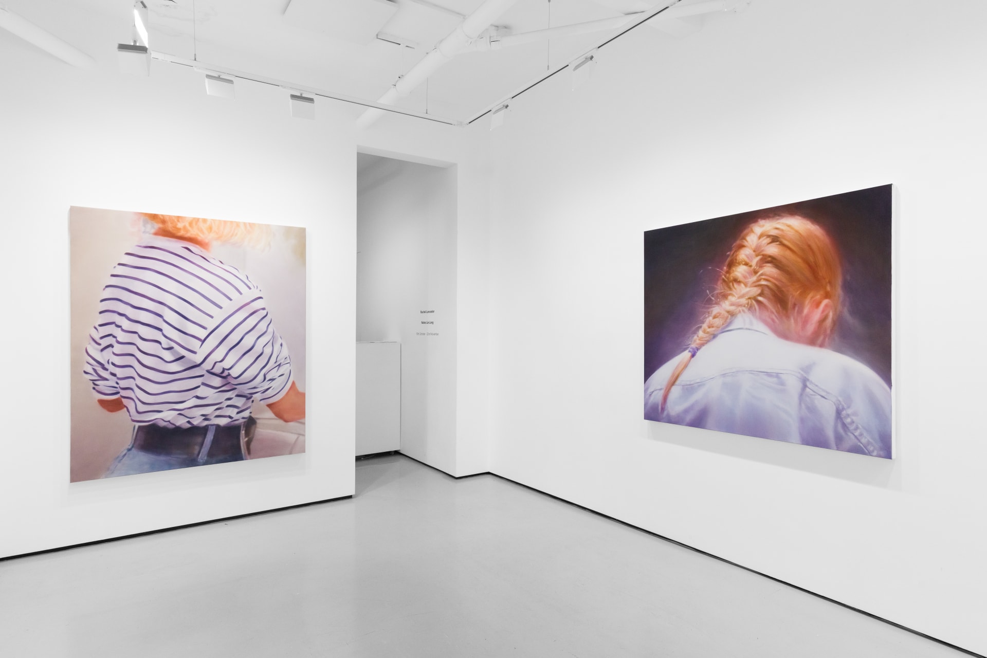 Installation views of Rachel Lancaster's exhibition 'Notes Lie Long' at Workplace in London