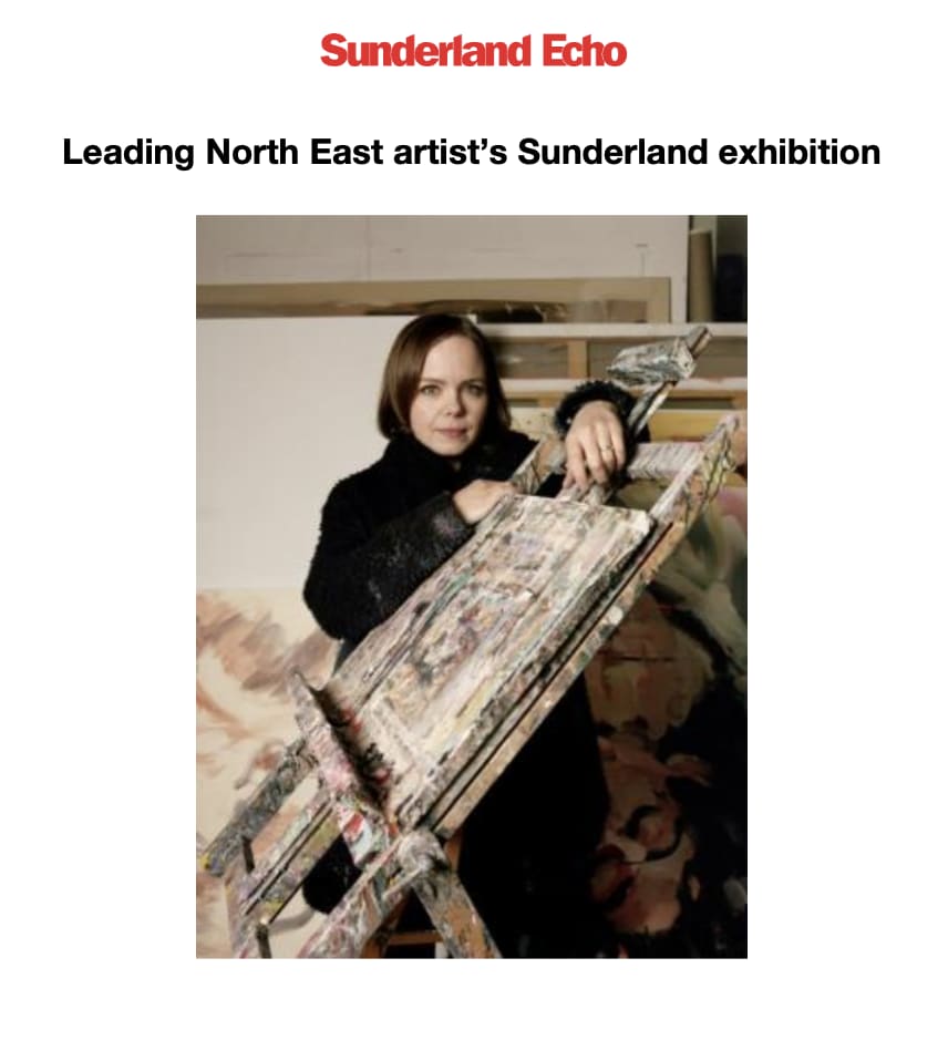 Sunderland Echo ‘Leading North East artist’s Sunderland exhibition’ 12 February 2024 Tony Gillan