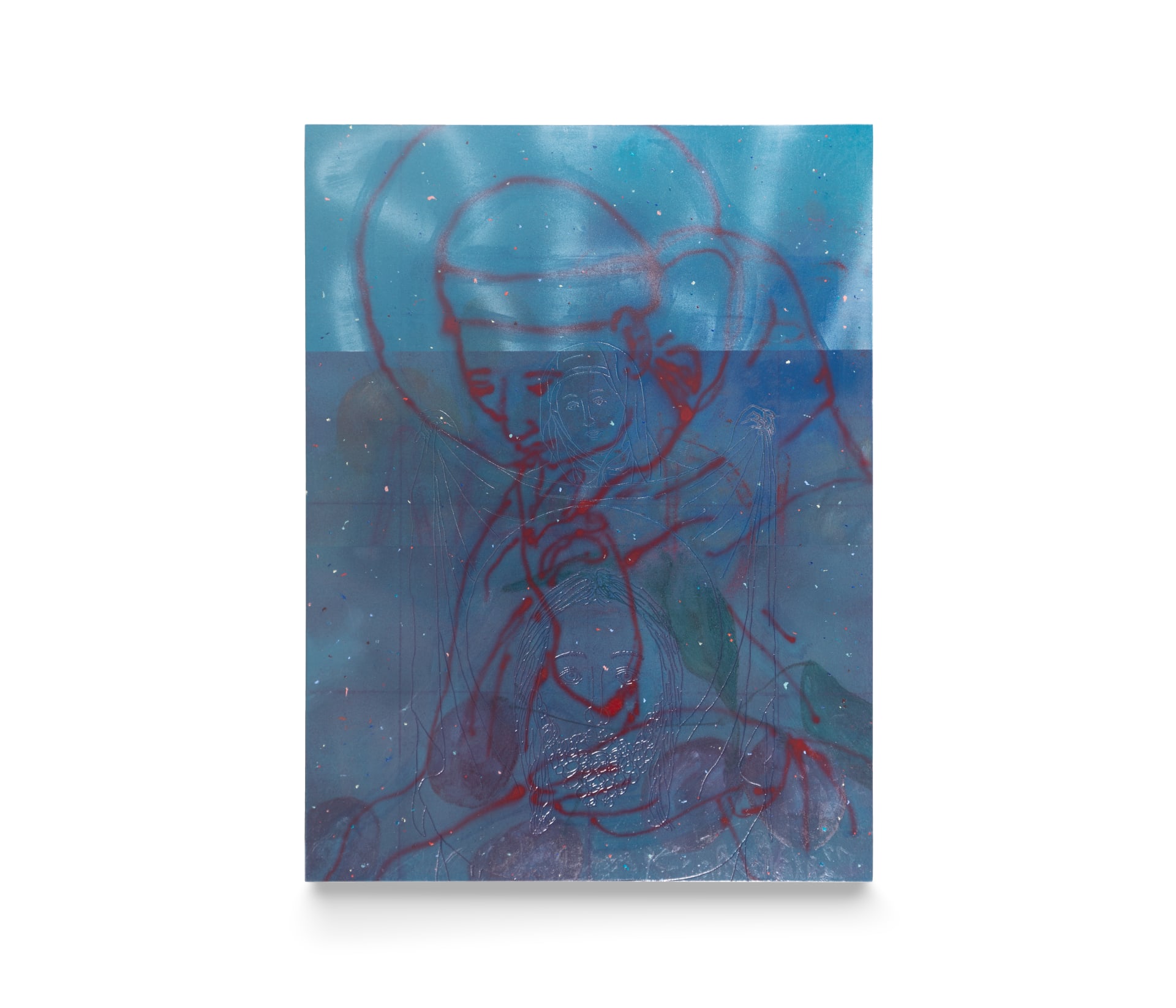 Blue painting by Alistair Woods