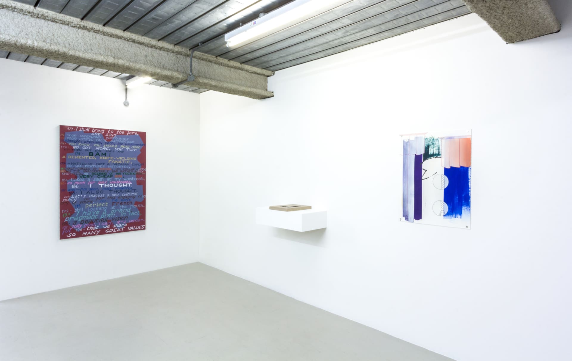Installation documentation from 'Later Is Now' a group exhibition curated by Hugo Canoilas at Workplace | London
