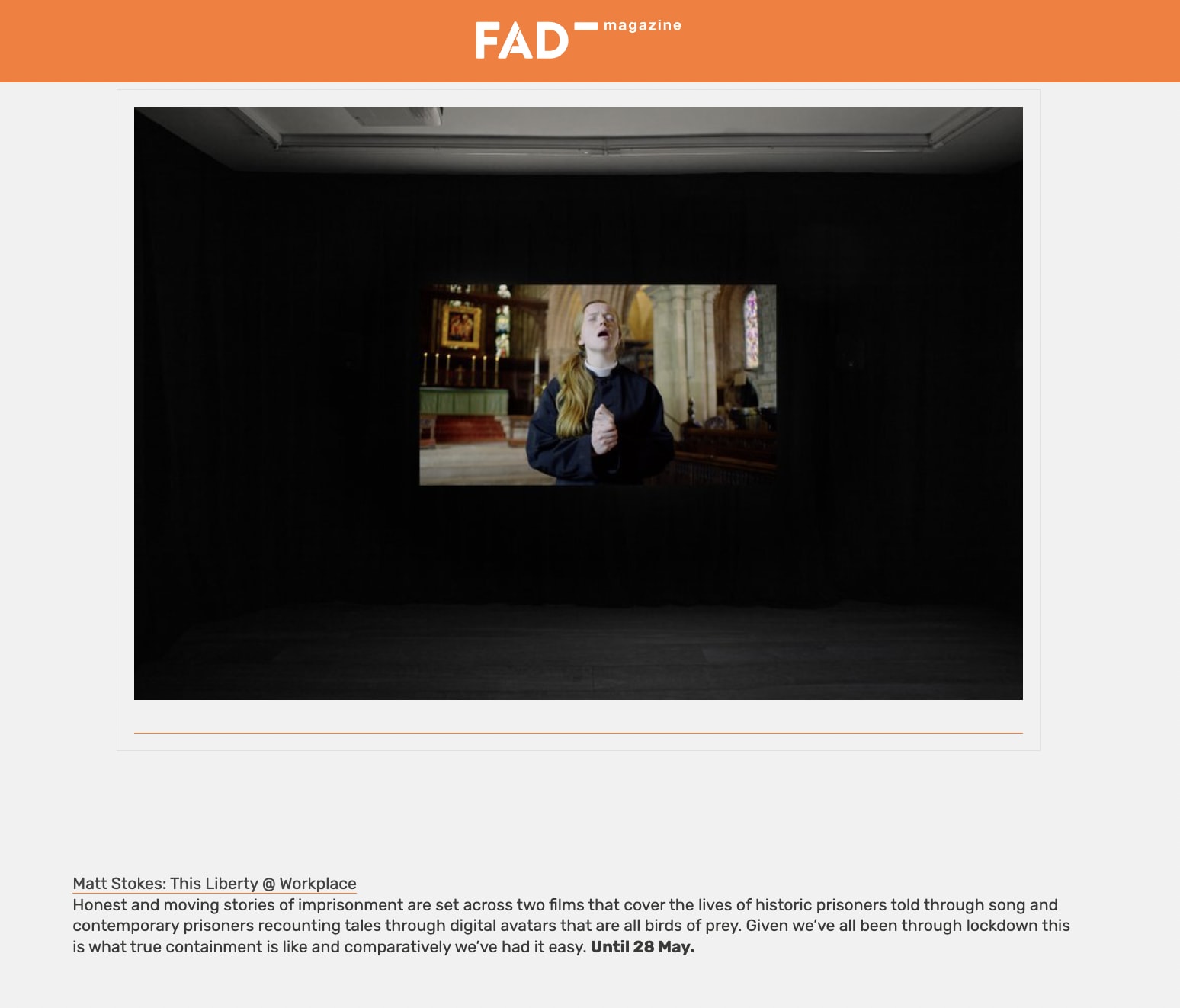 FAD Magazine -The Top 6 Art Exhibitions To See In London in Late May