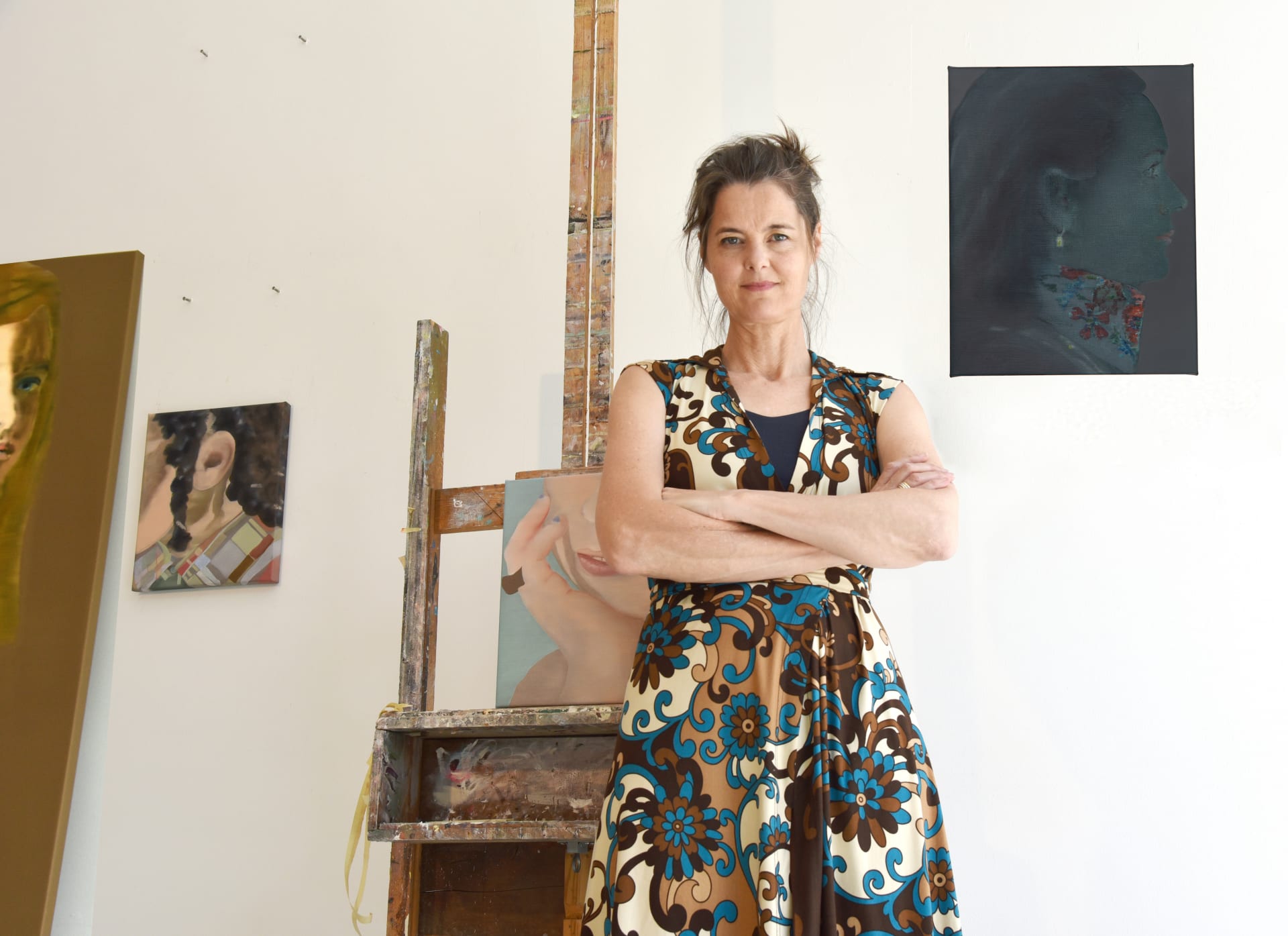 Katinka Lampe in her studio