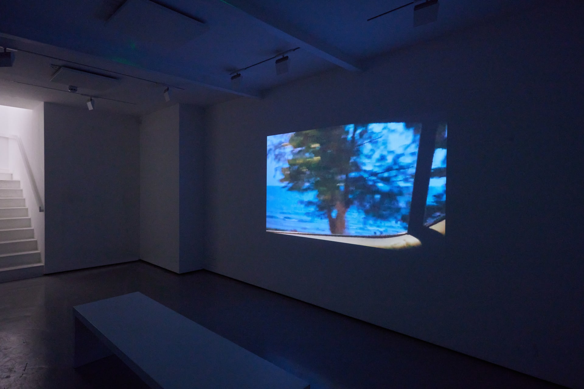 Installation shots of James Prapaithong's exhibition Light Rooms at Workplace | London