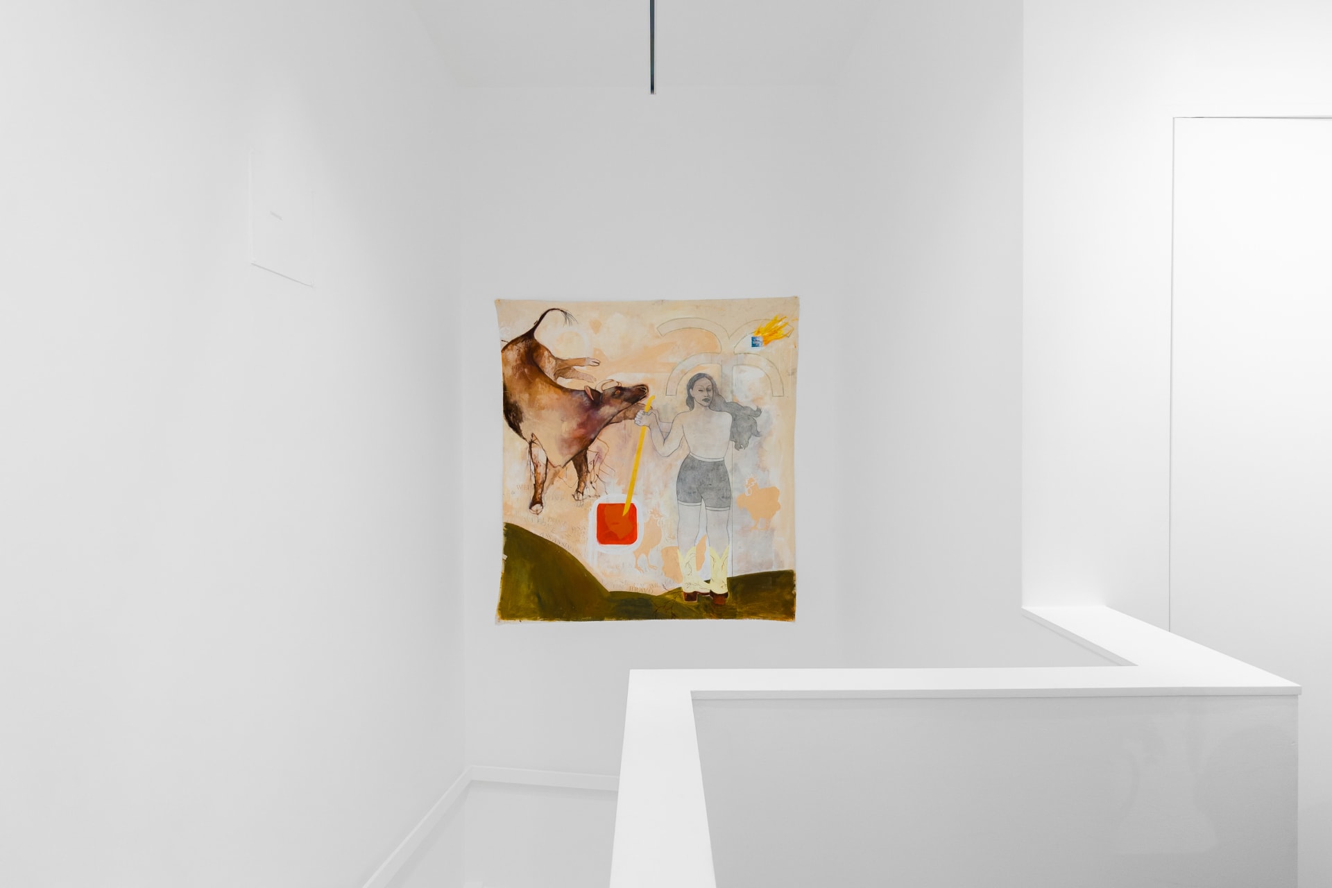 Installation views of 'Kaleidoscope' the inaugural group exhibition at Workplace in 50 Mortimer Street, Fitzrovia, London.