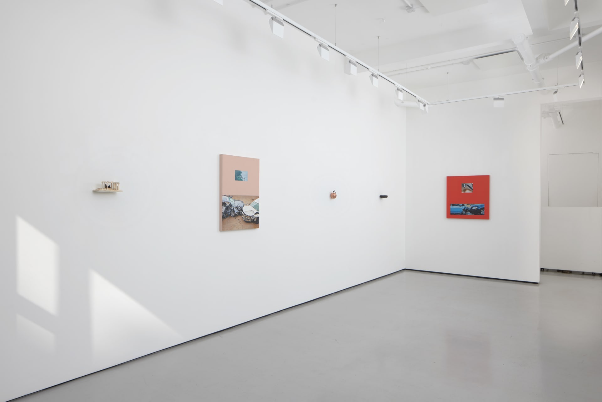 installation shots of 'The Future Leaks Out' at Workplace | London