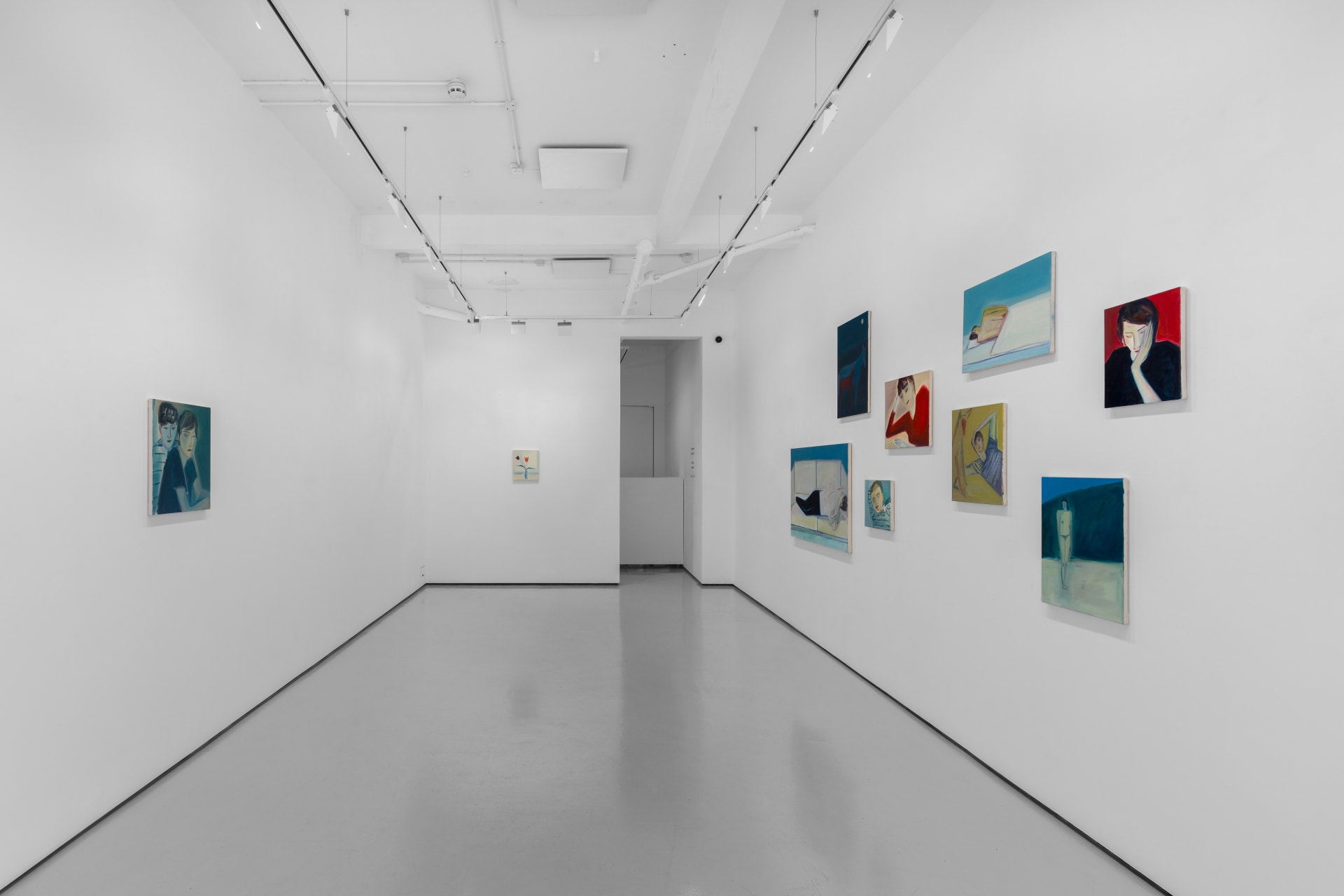 Installation views of Eve Ackroyd's exhibition 'Upon A Tide' at Workplace London