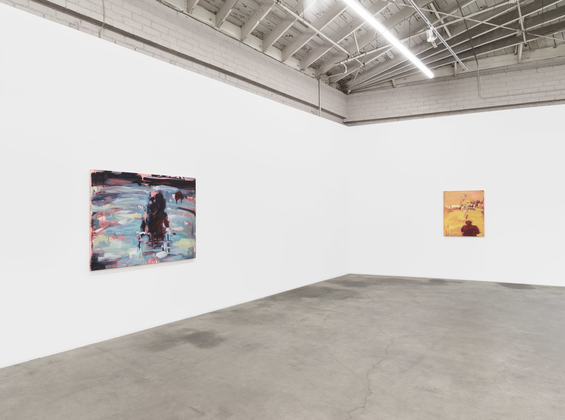 Installation images of Laura Lancaster's solo exhibition at Night Gallery, Los Angeles