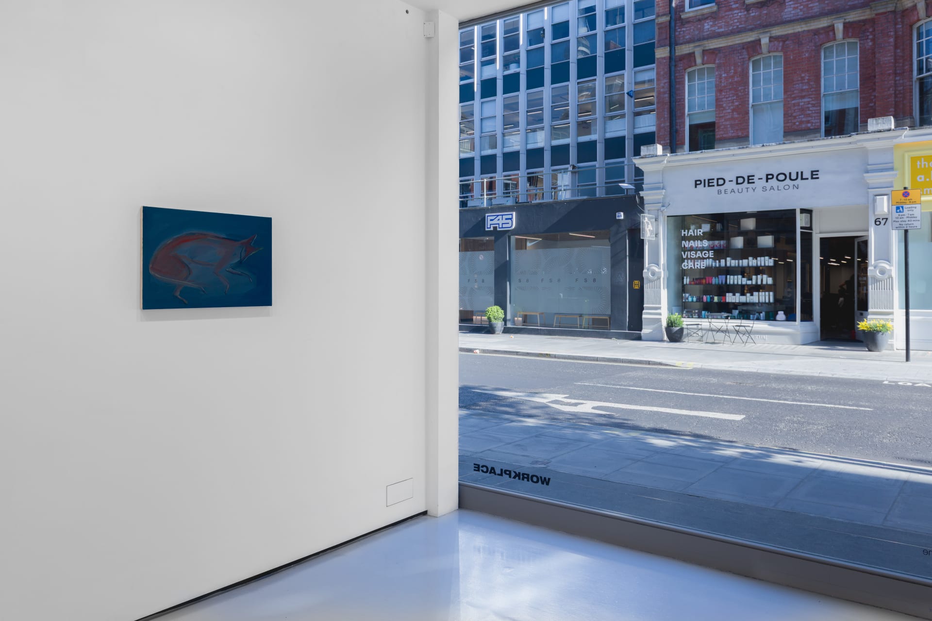 Installation views of Eve Ackroyd's exhibition 'Upon A Tide' at Workplace London