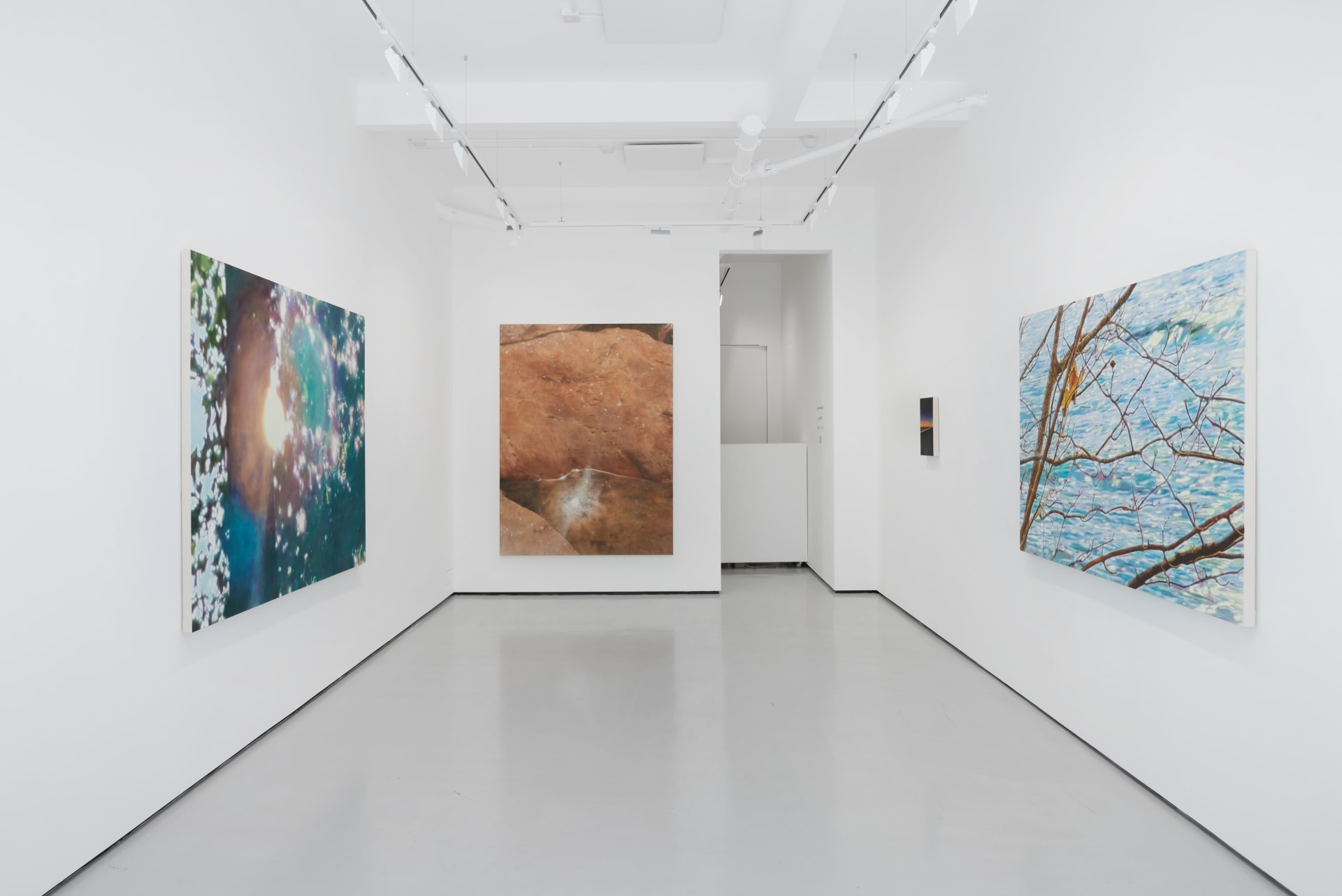 Installation shots of James Prapaithong's exhibition Light Rooms at Workplace | London