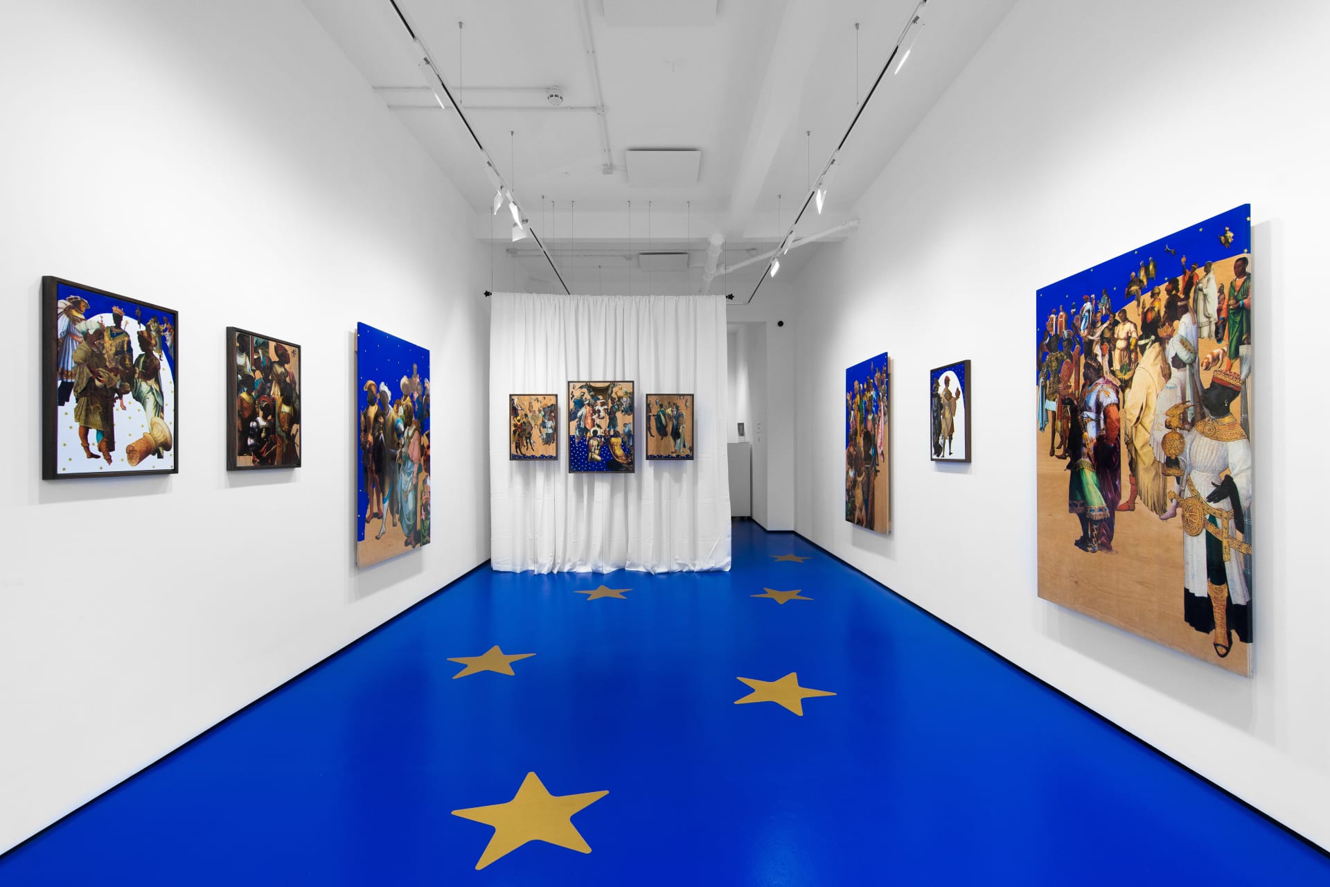 Installation photos of Rosa Johan Uddoh's exhibition 'Star Power' at Workplace | London 