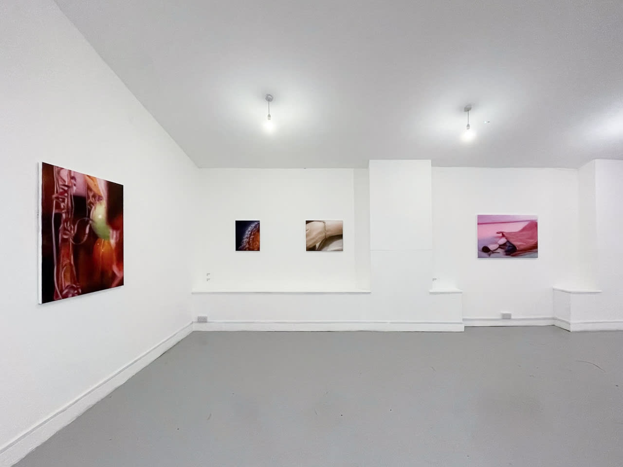 Installation images of Rachel Lancaster's exhibition at Elysium Gallery, Swansea