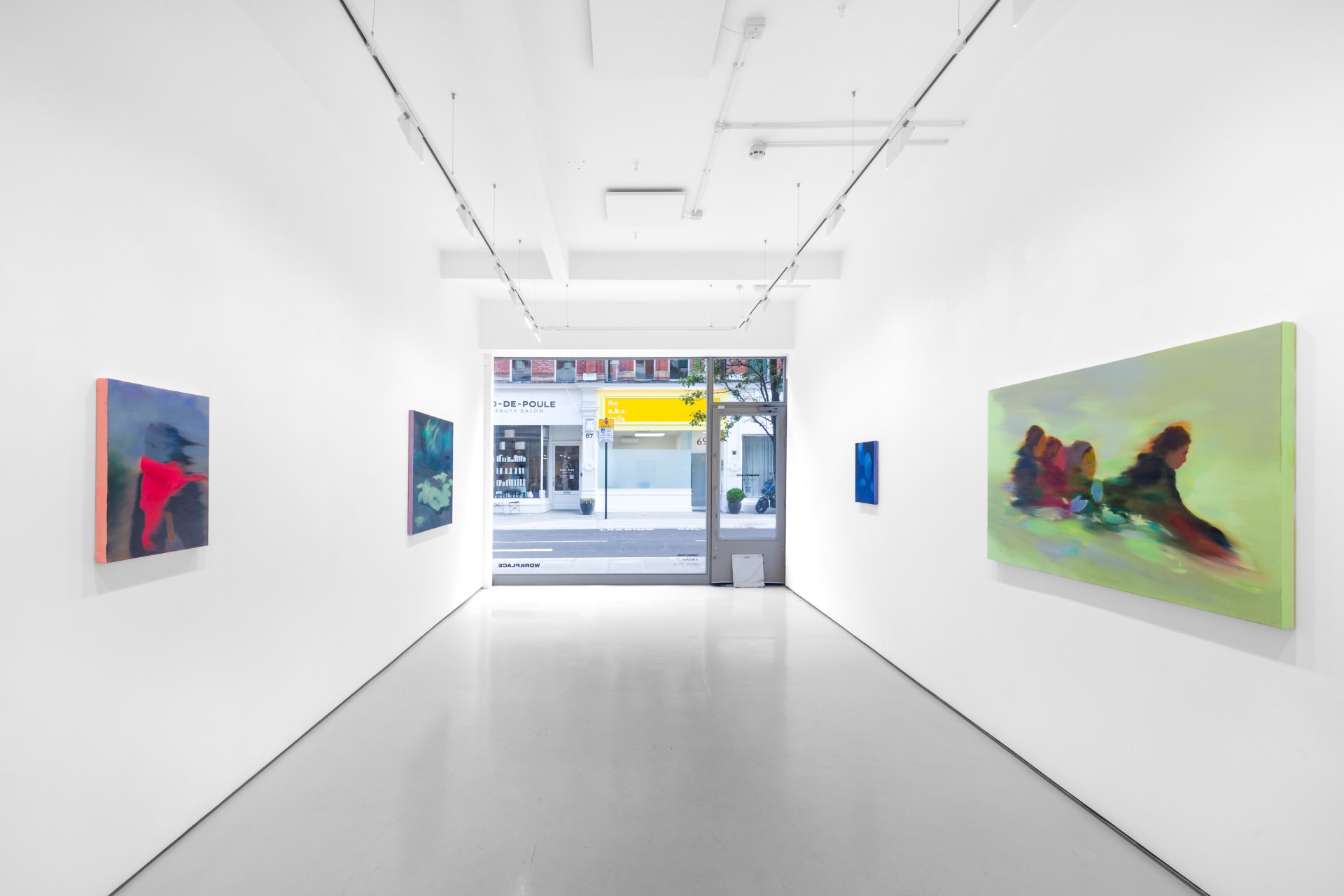Installation views of Cathleen Clarke's solo exhibition 'A New Path' at Workplace London